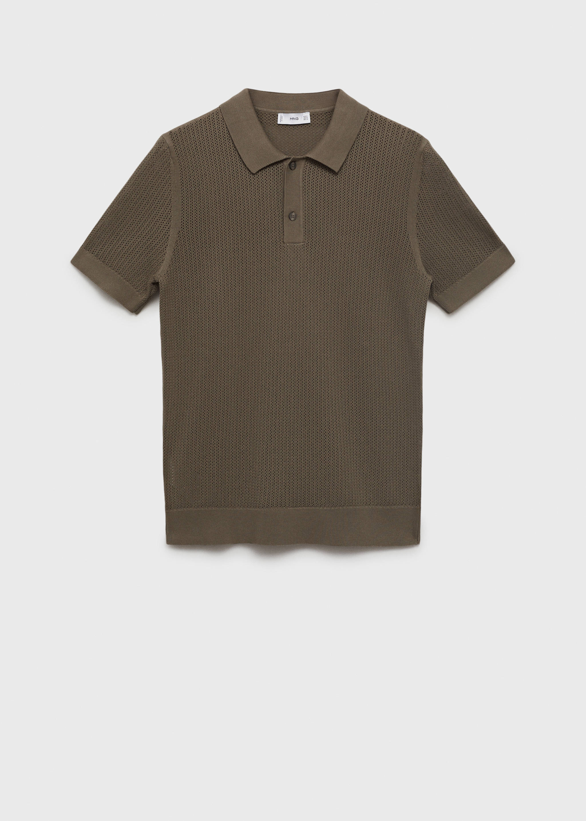 Polo maille ajourée coton - Article sans modèle