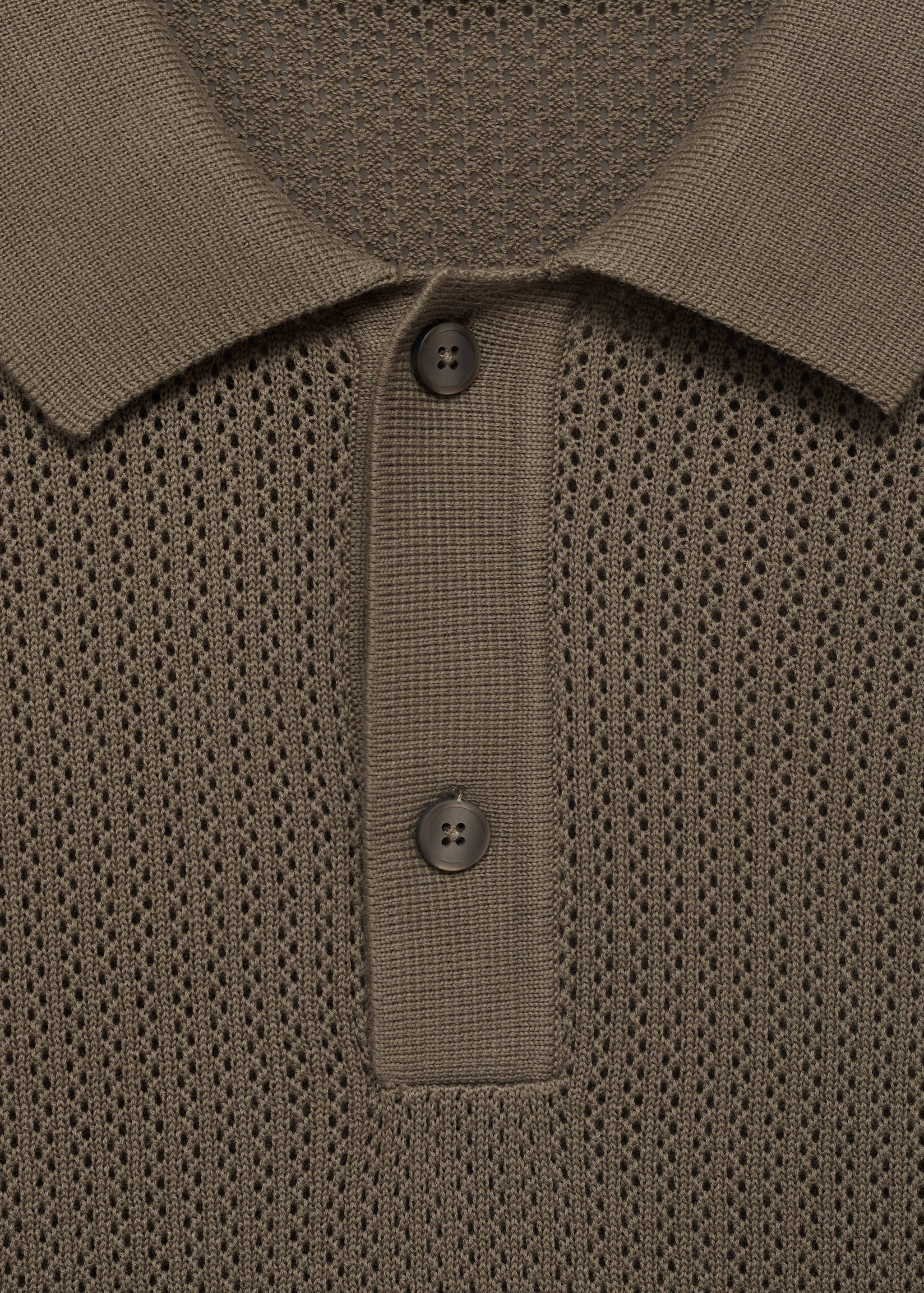 Polo maille ajourée coton - Détail de l'article 8