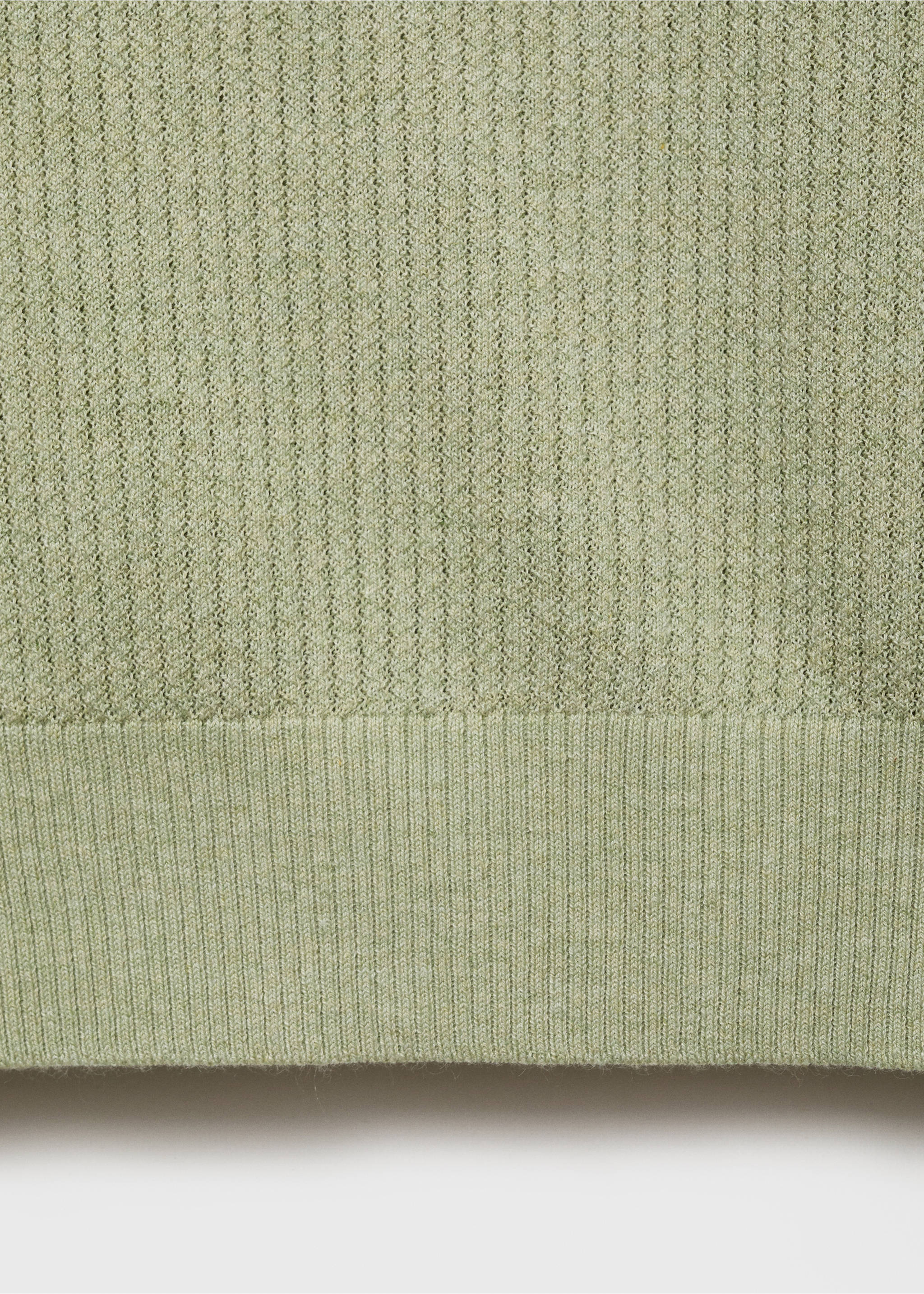 Polo maille côtelée - Détail de l'article 0, Vert pomme. Ref: 17031246-00.