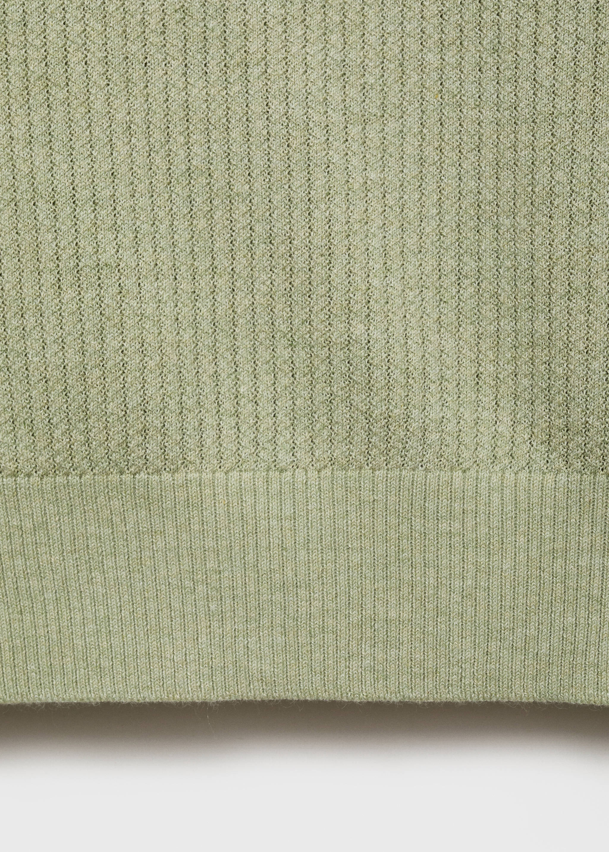 Polo maille côtelée - Détail de l'article 0