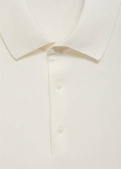 100% cotton fine-knit polo shirt — Off White 7