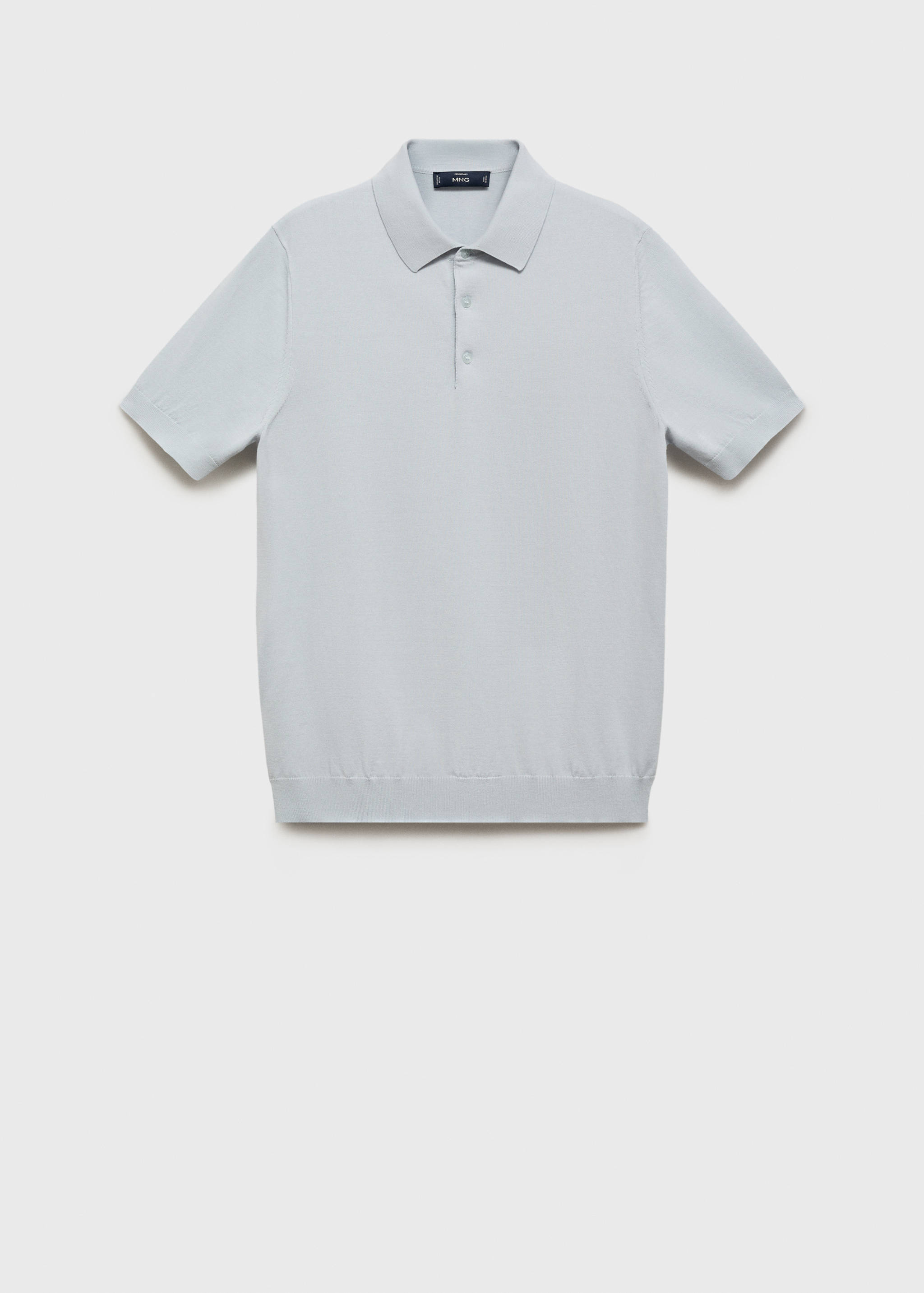 100% cotton fine-knit polo shirt - Article without model