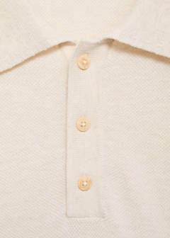 Fine-knit cotton polo shirt — Ivory White 9