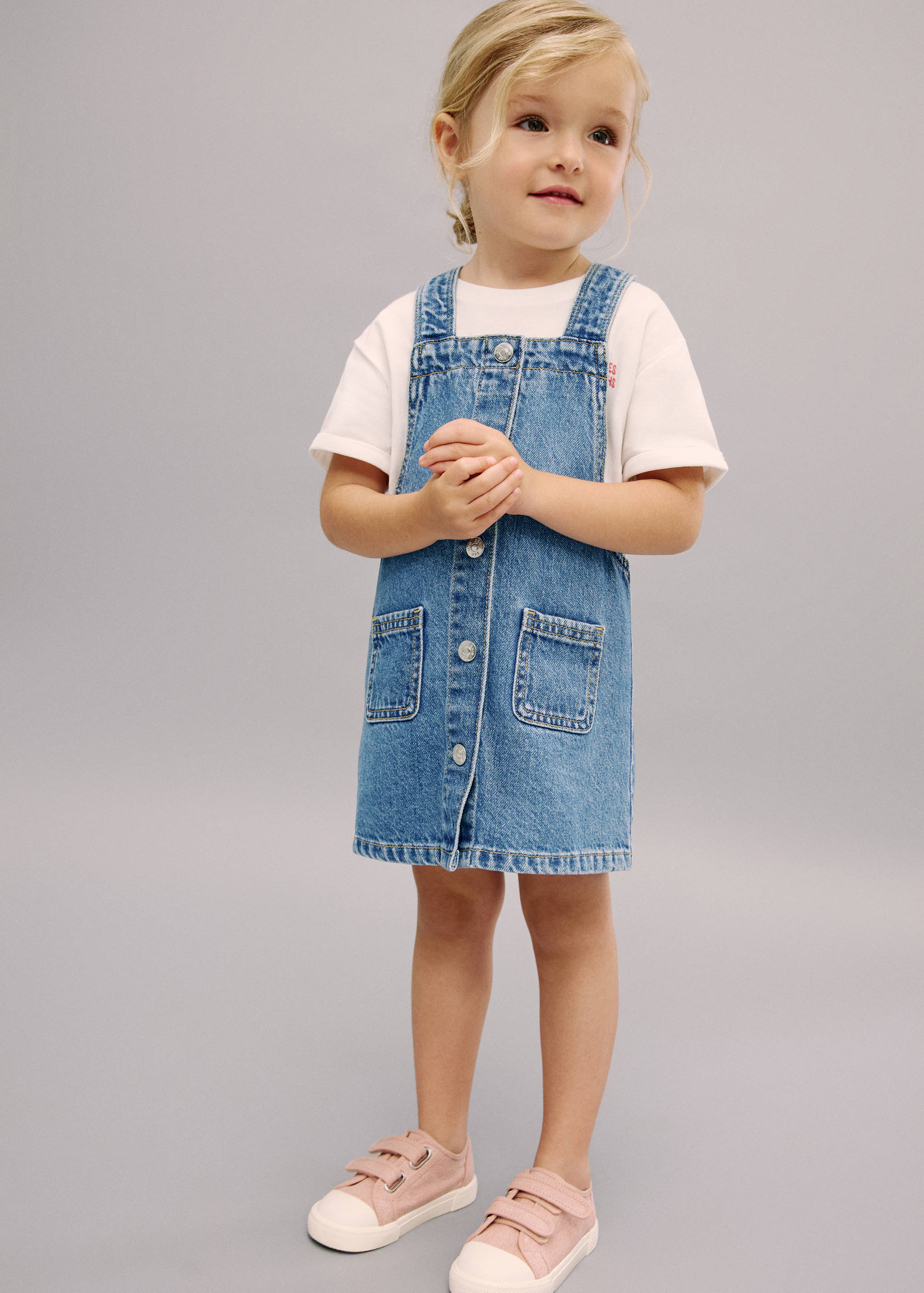 Denim buttons pichi - General plane