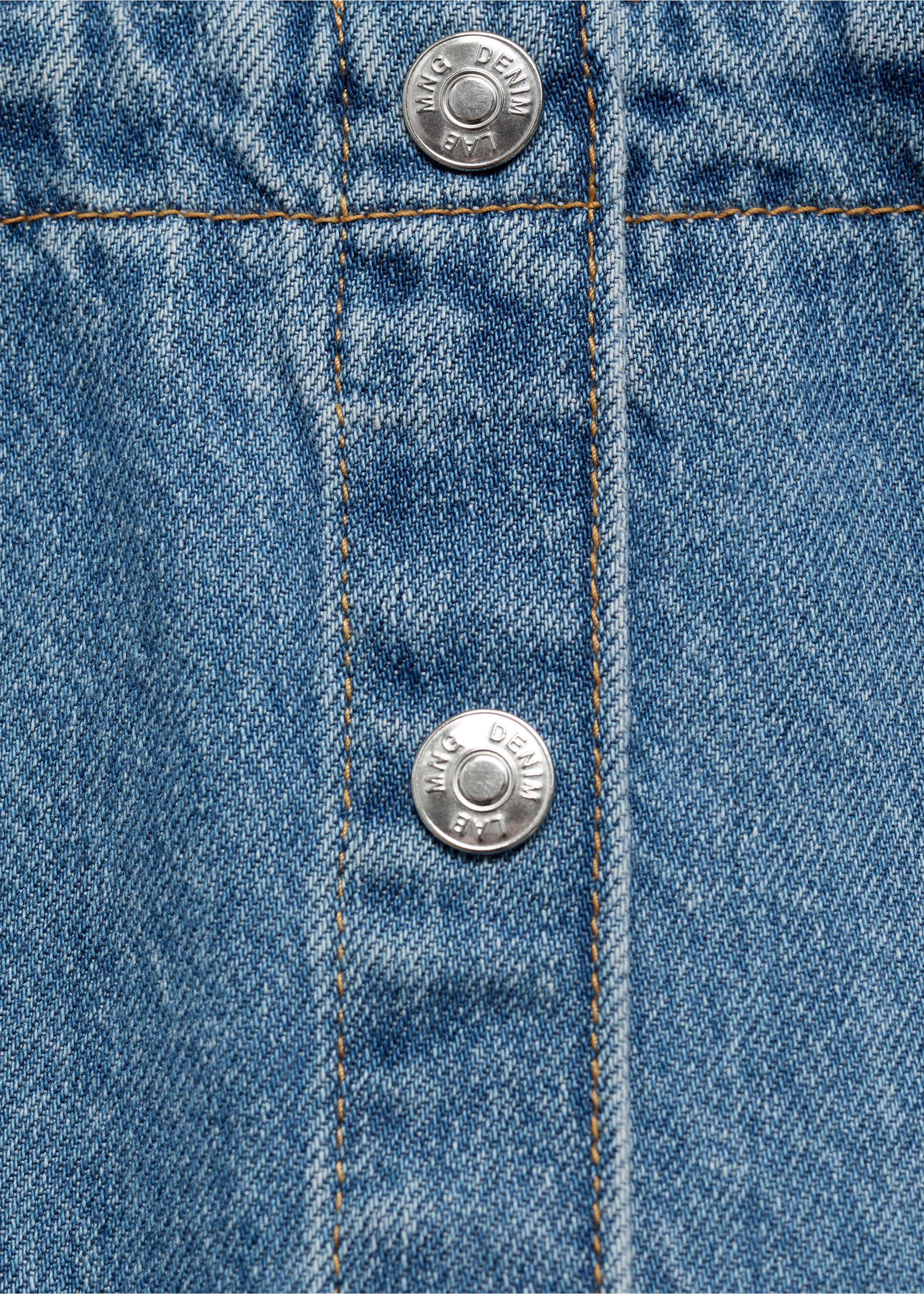 Pichi denim botones - Detalle del artículo 8, Azul medio. Ref: 17031250-00.