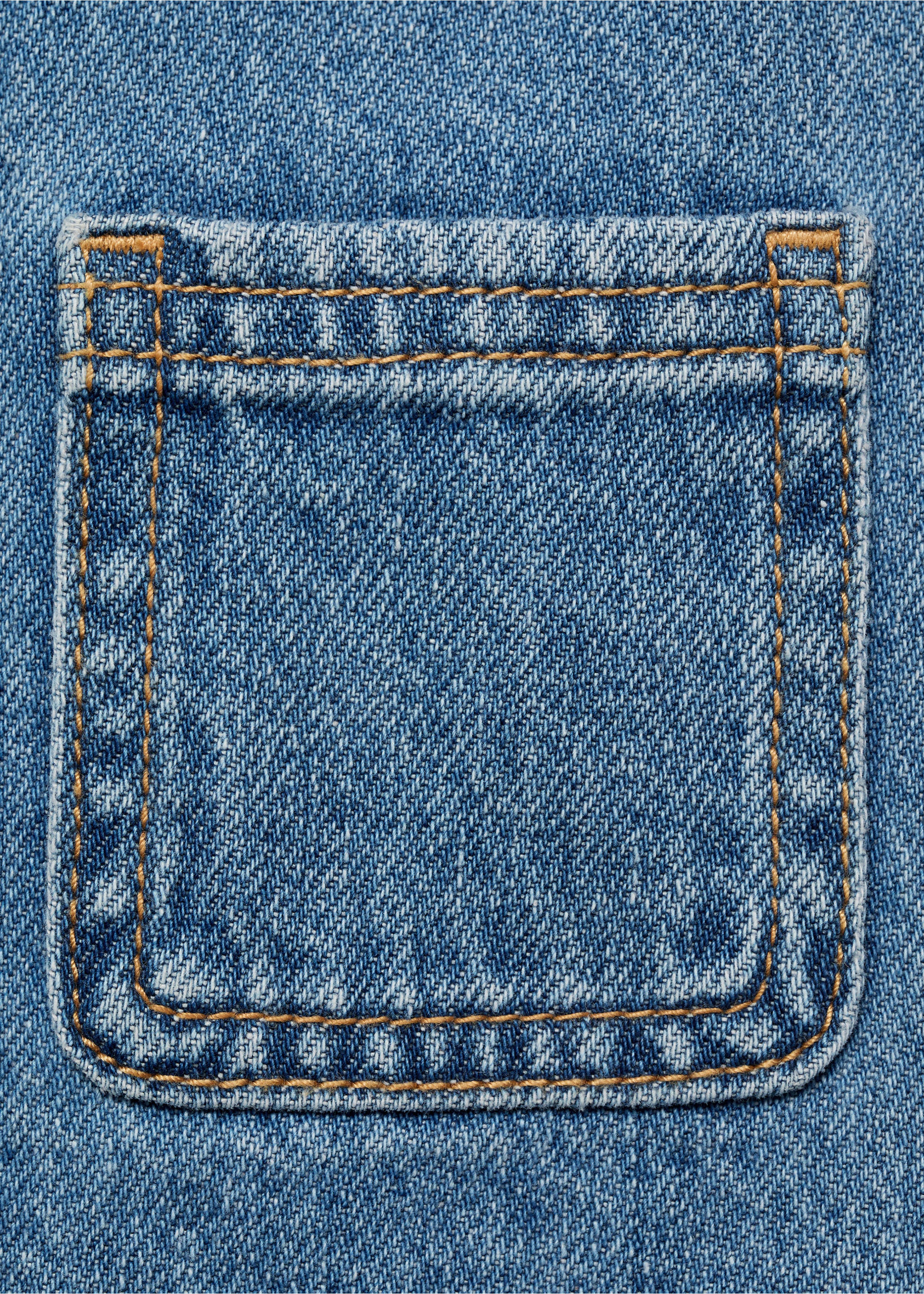 Pichi denim botones - Detalle del artículo 0, Azul medio. Ref: 17031250-00.