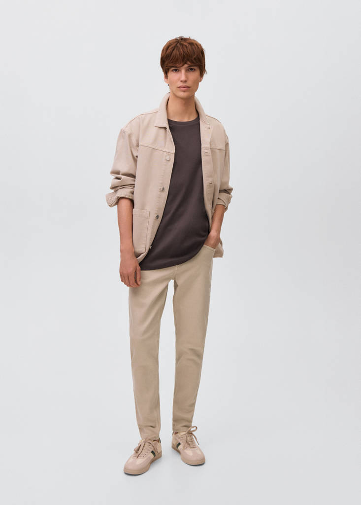 Skinny-fit jeans — Beige