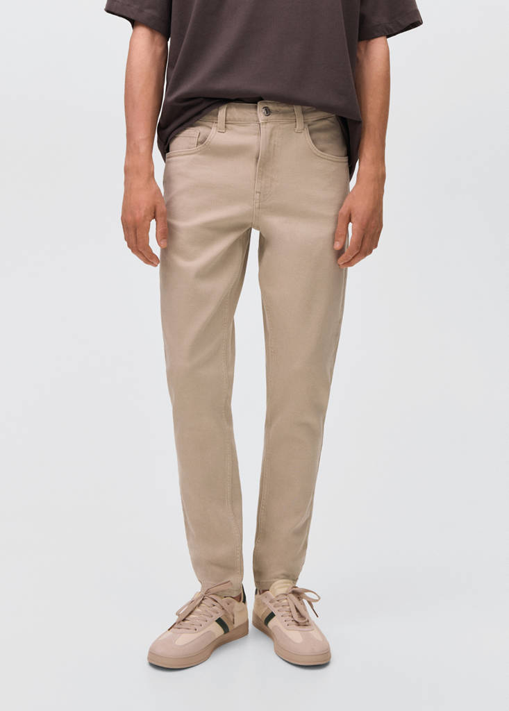 Skinny-fit jeans — Beige