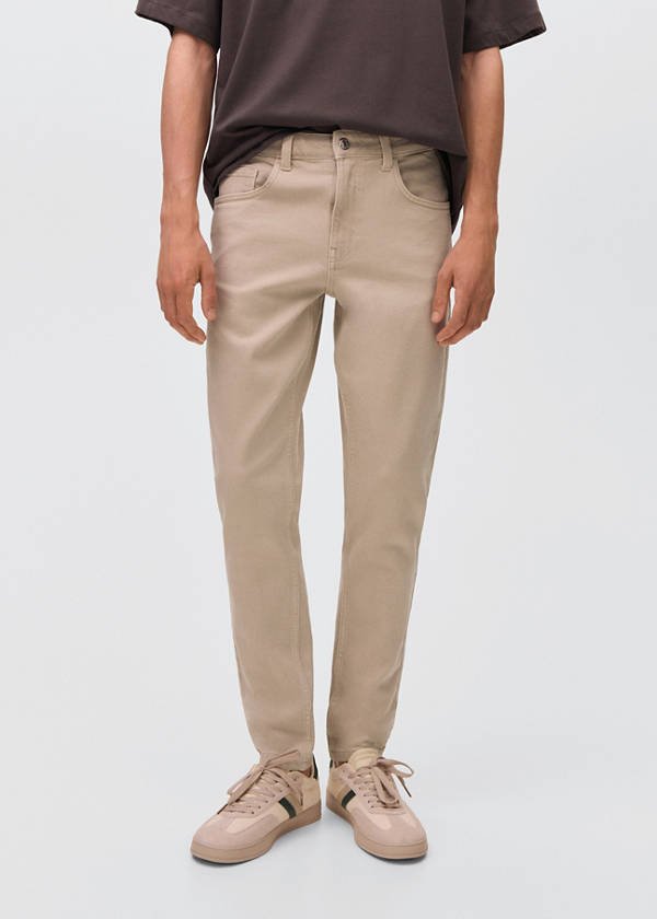 Skinny-fit jeans — Beige