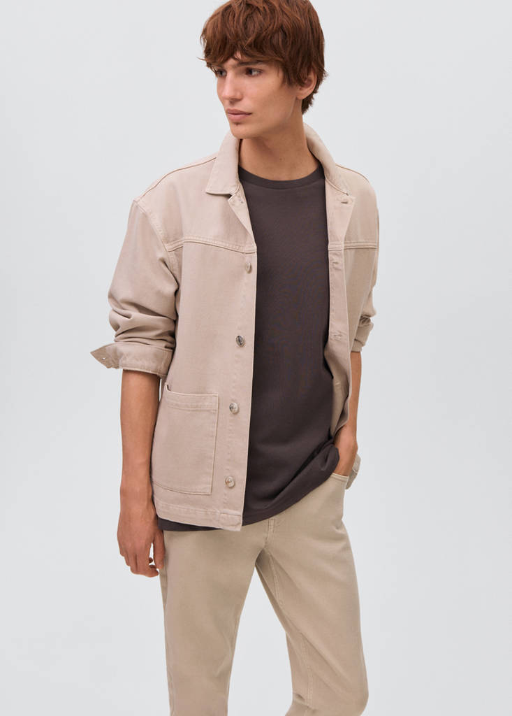 Skinny-fit jeans — Beige