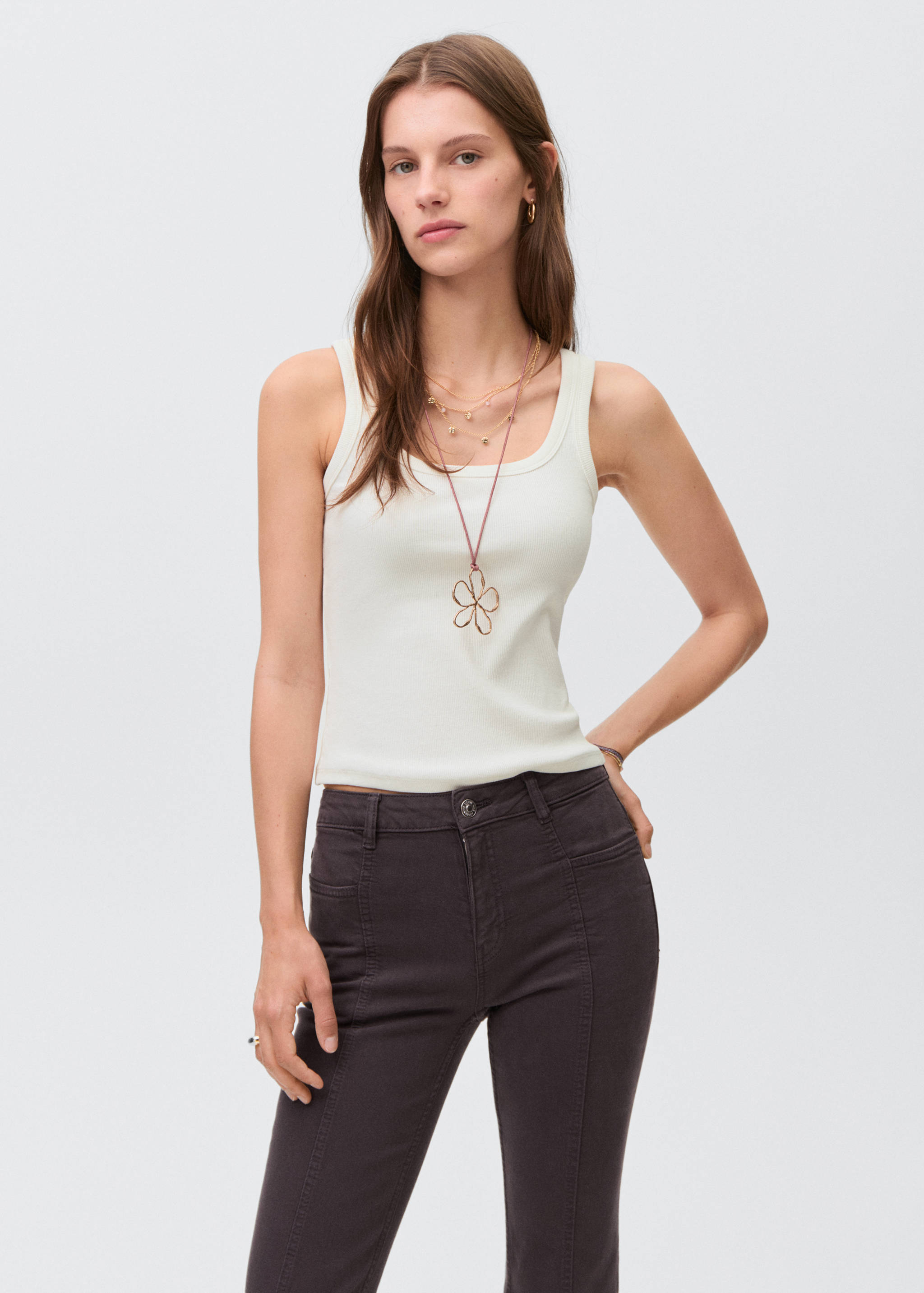 توب منسوج به شريط - رؤية وسط