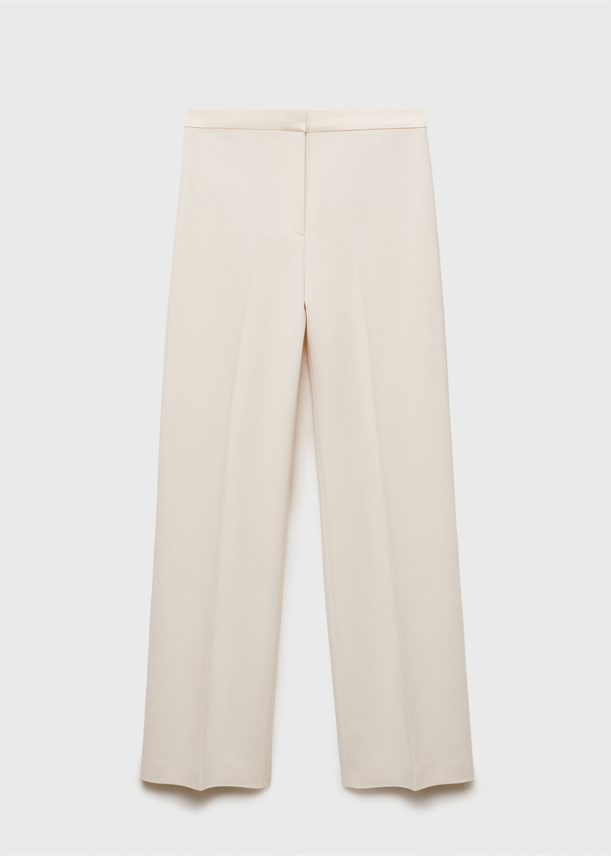 Straight-fit suit trousers - Article without model, Off White. Ref: 17031260-00.