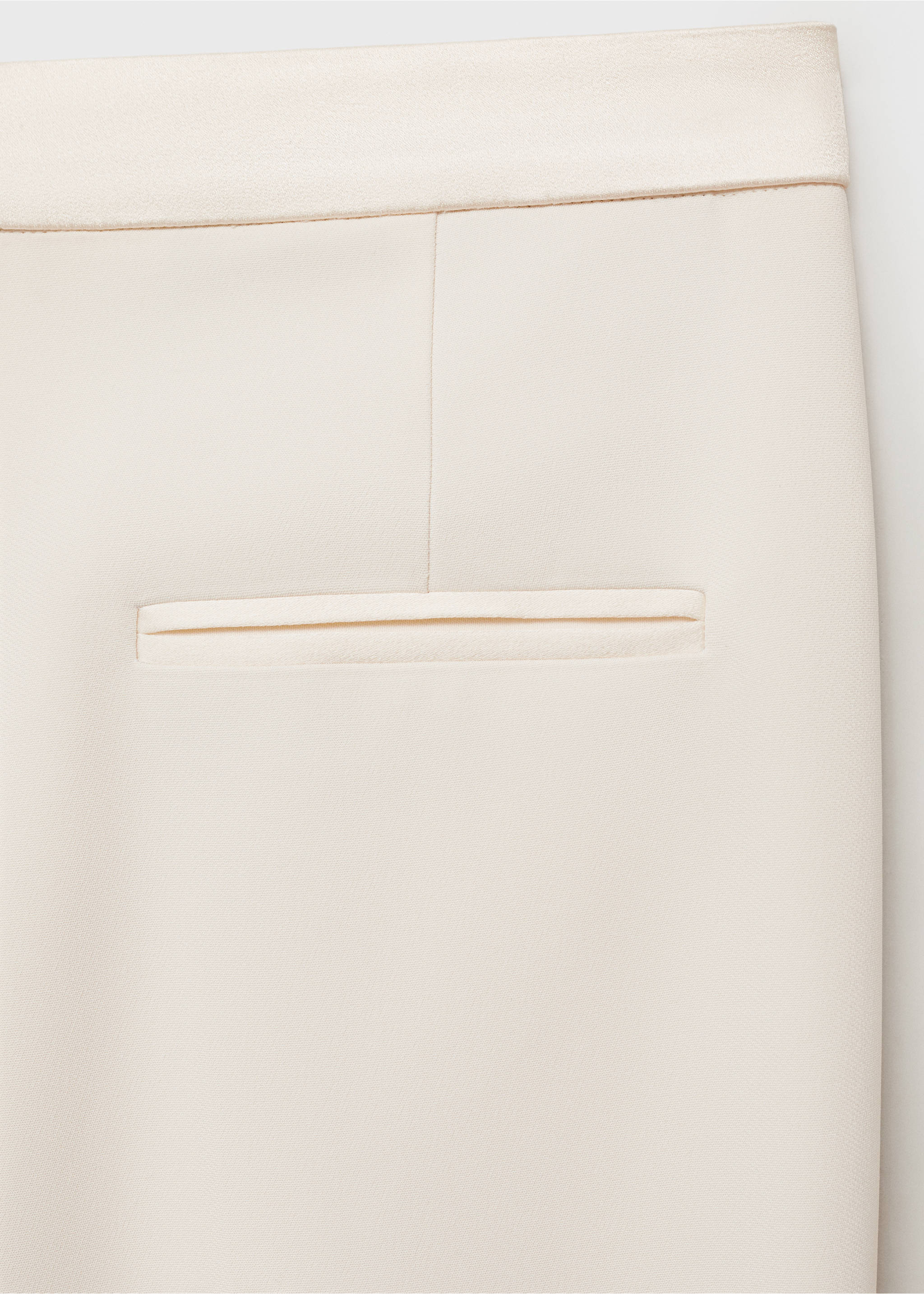 Straight-fit suit trousers - Details of the article 0, Off White. Ref: 17031260-00.
