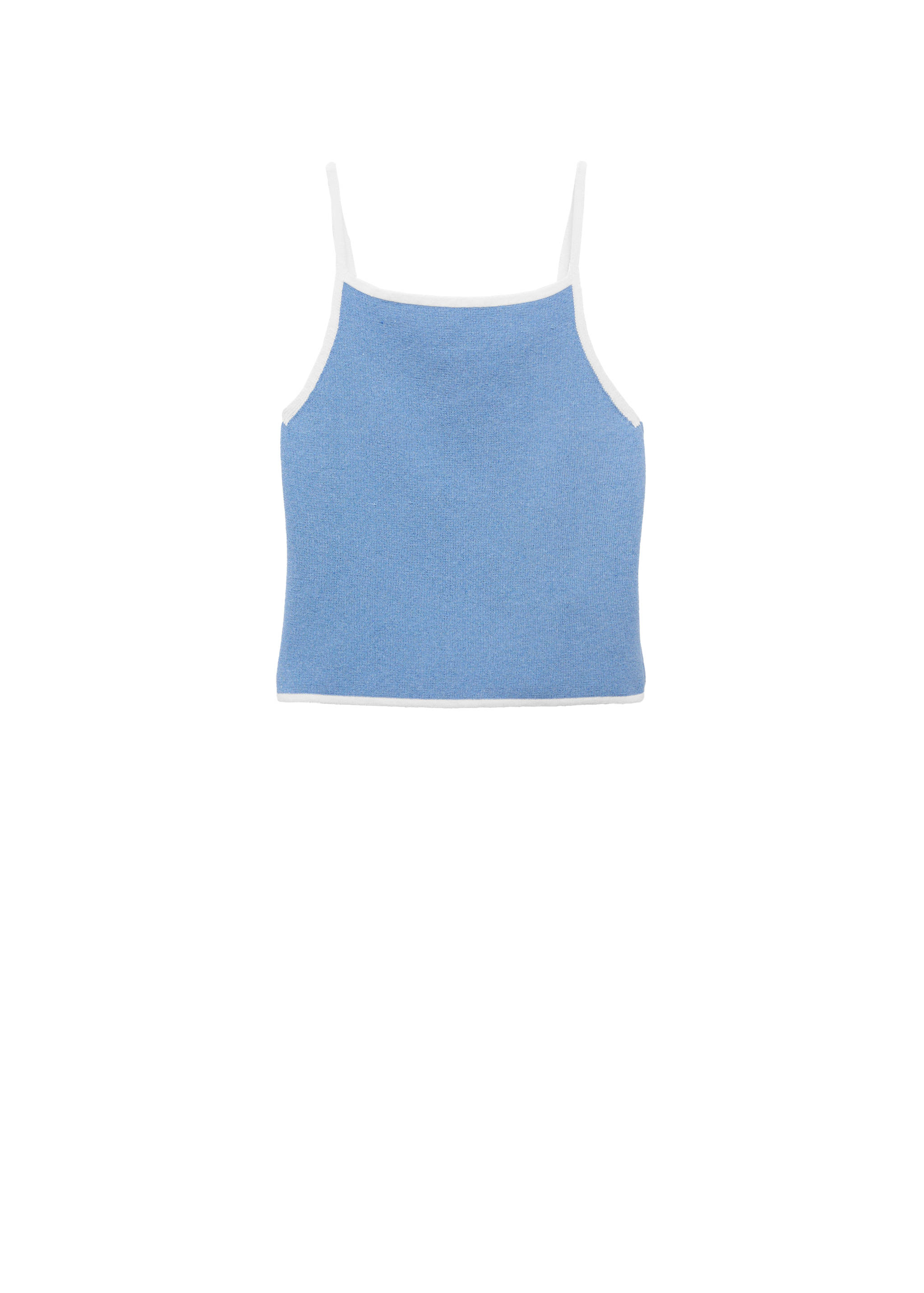Knitted top with contrasting trim - Details of the article 7