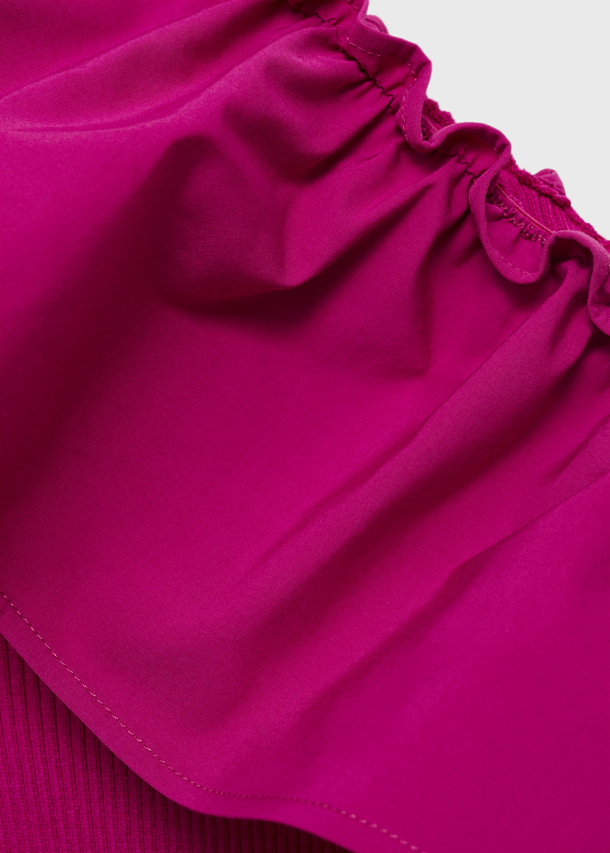 Asymmetrical top in combined fabric - Details of the article 8