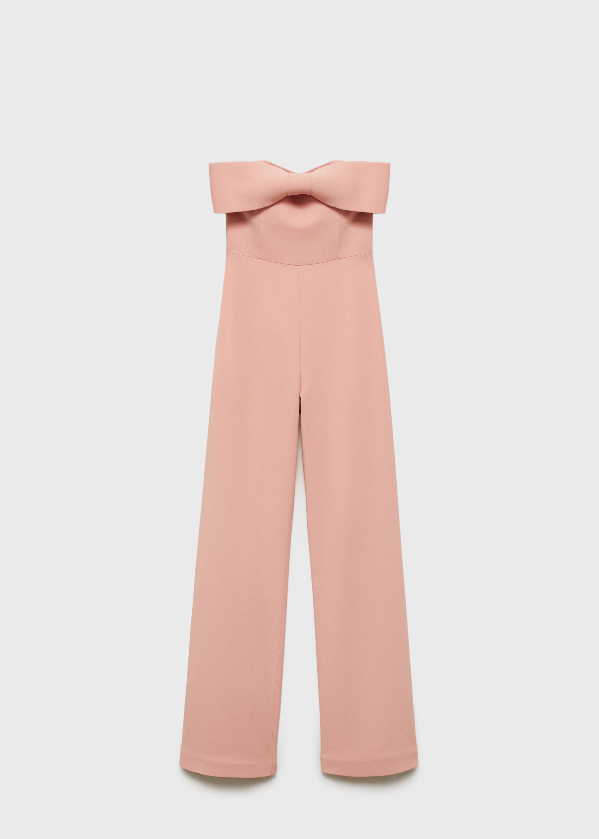 Strapless jumpsuit with bow neckline - Article without model