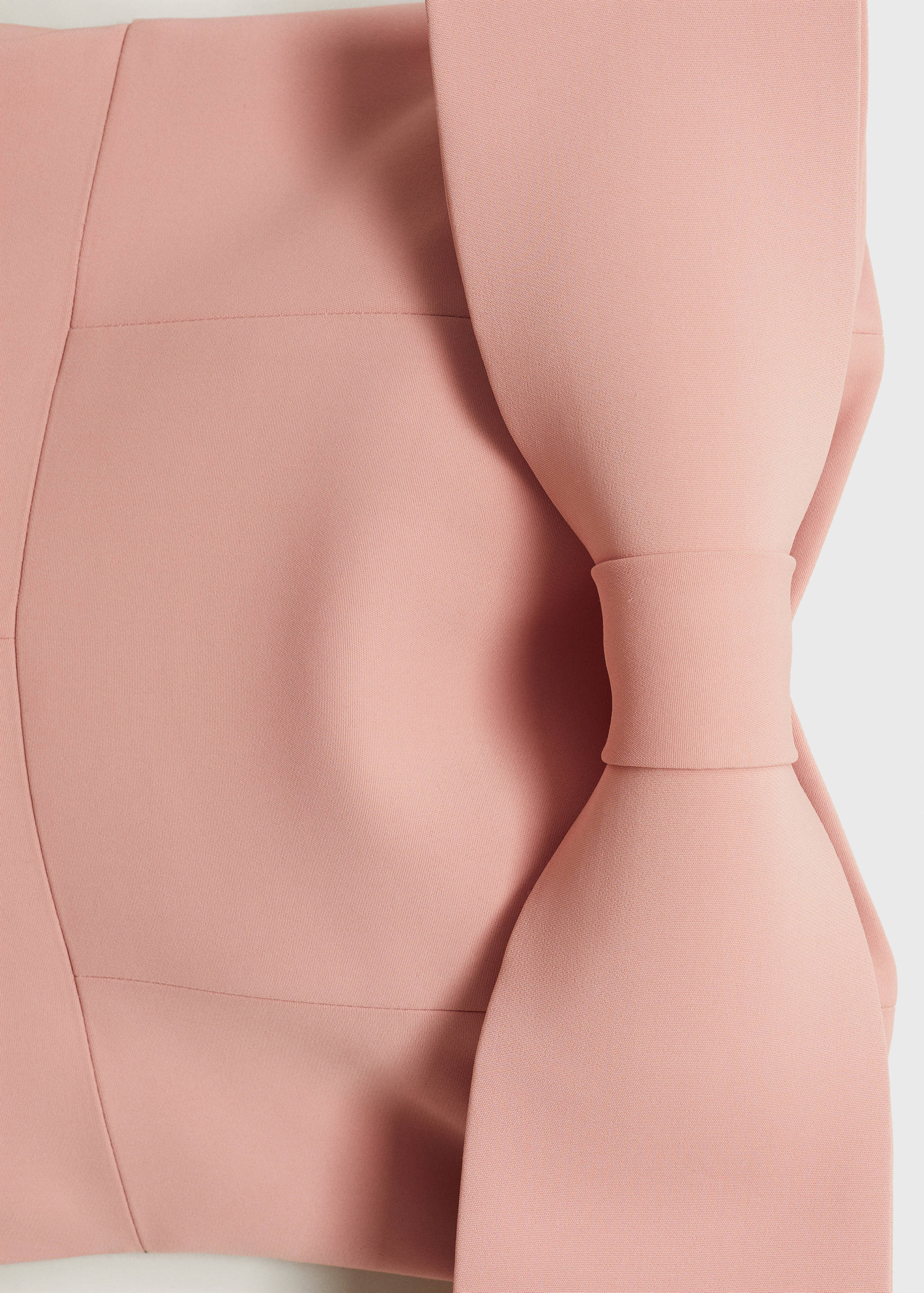 Strapless jumpsuit with bow neckline - Details of the article 0