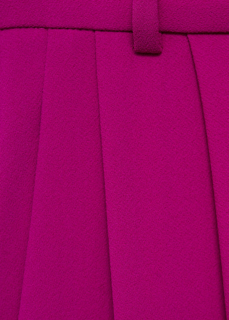 Pleat detail trousers — Fuchsia