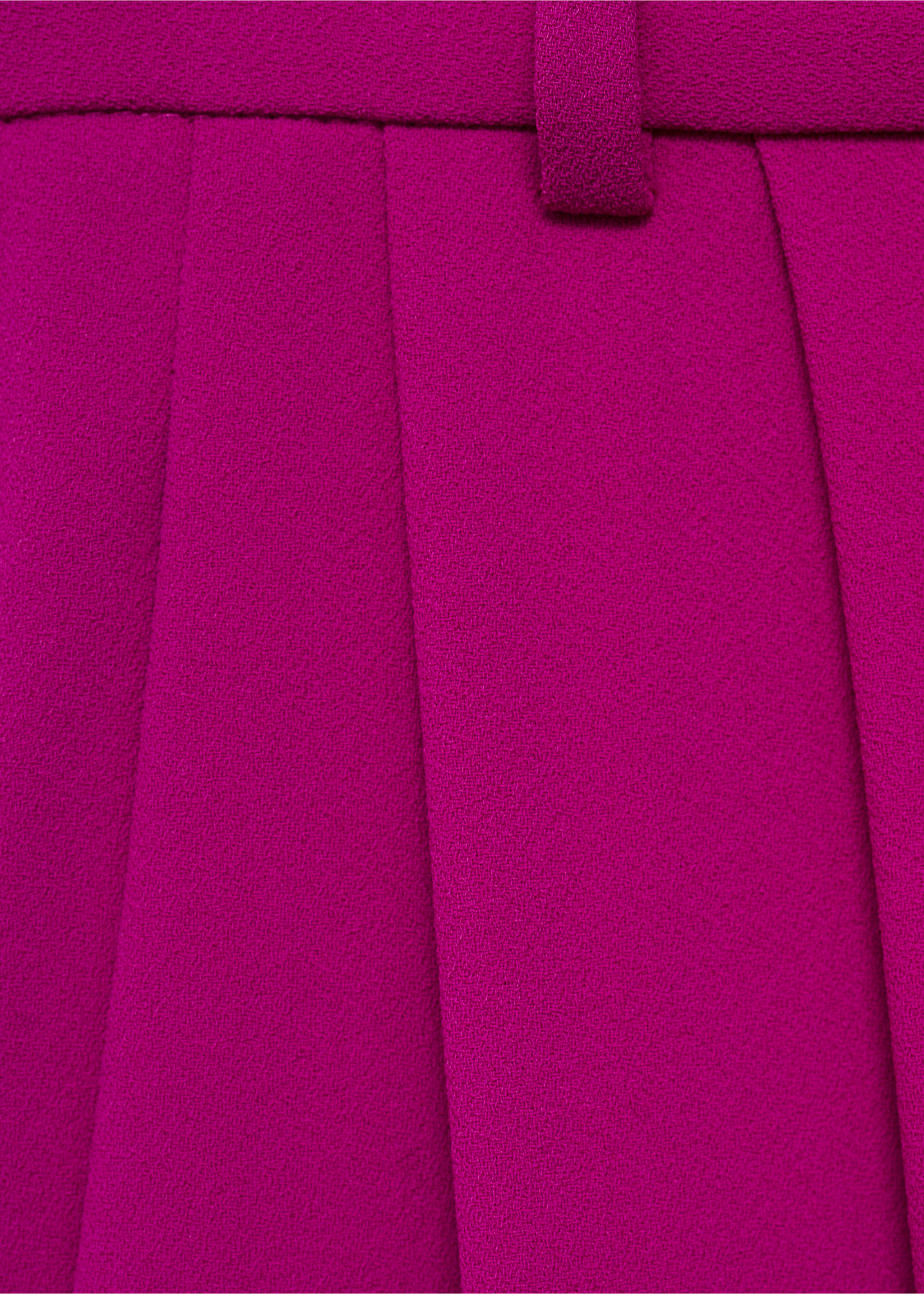 Pleat detail trousers - Details of the article 0, Fuchsia. Ref: 17031266-00.