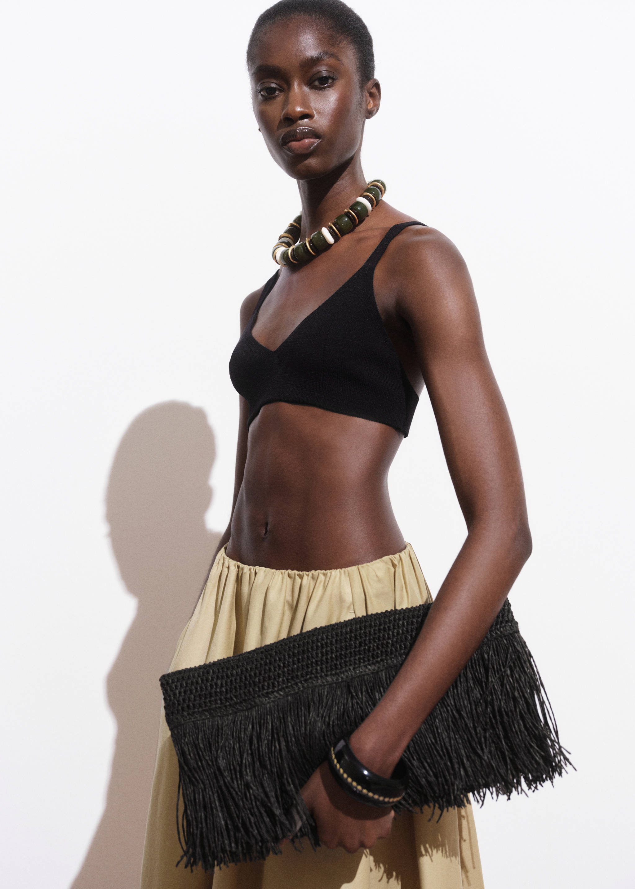 Knitted crop top - Medium plane