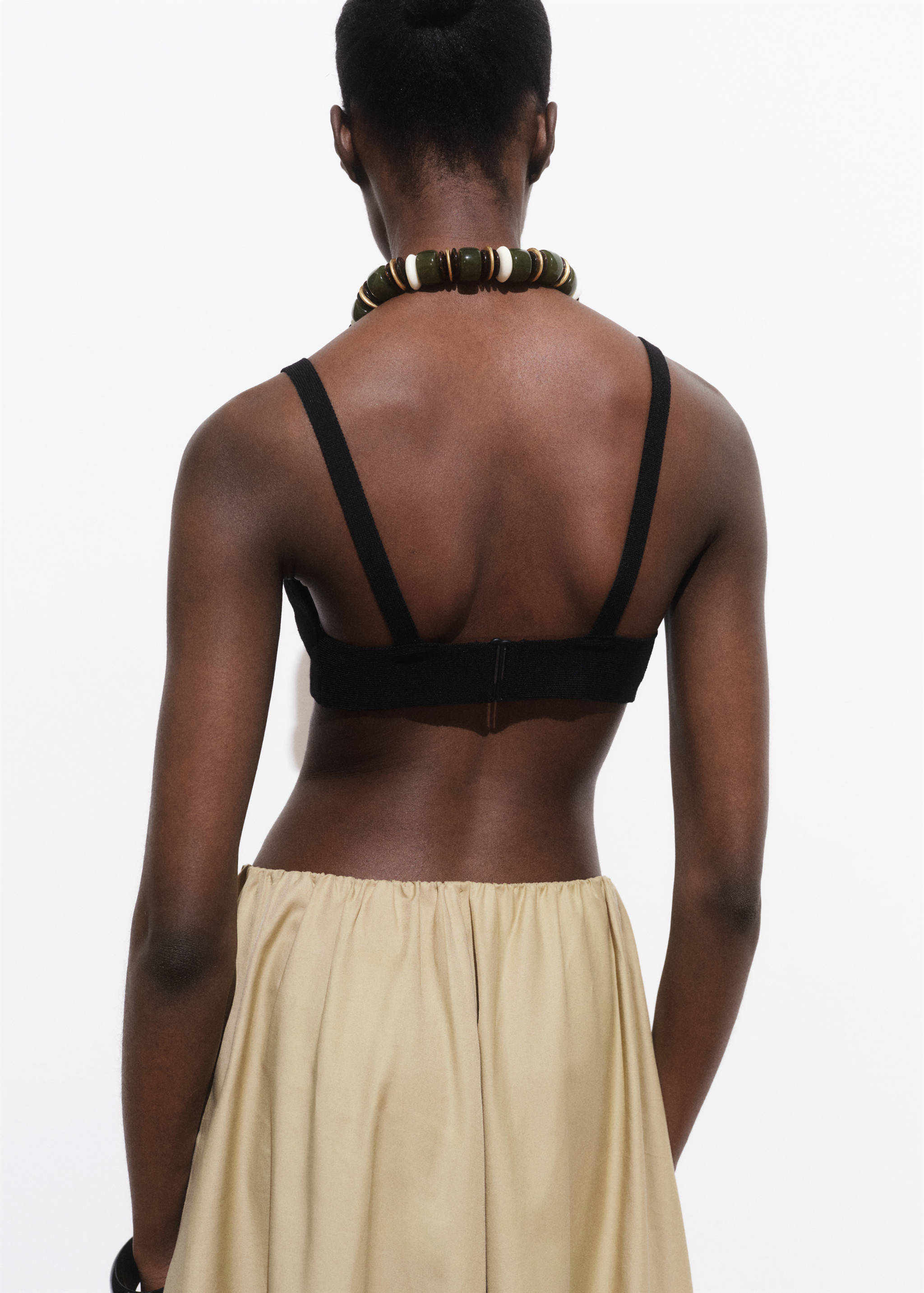 Knitted crop top - Reverse of the article