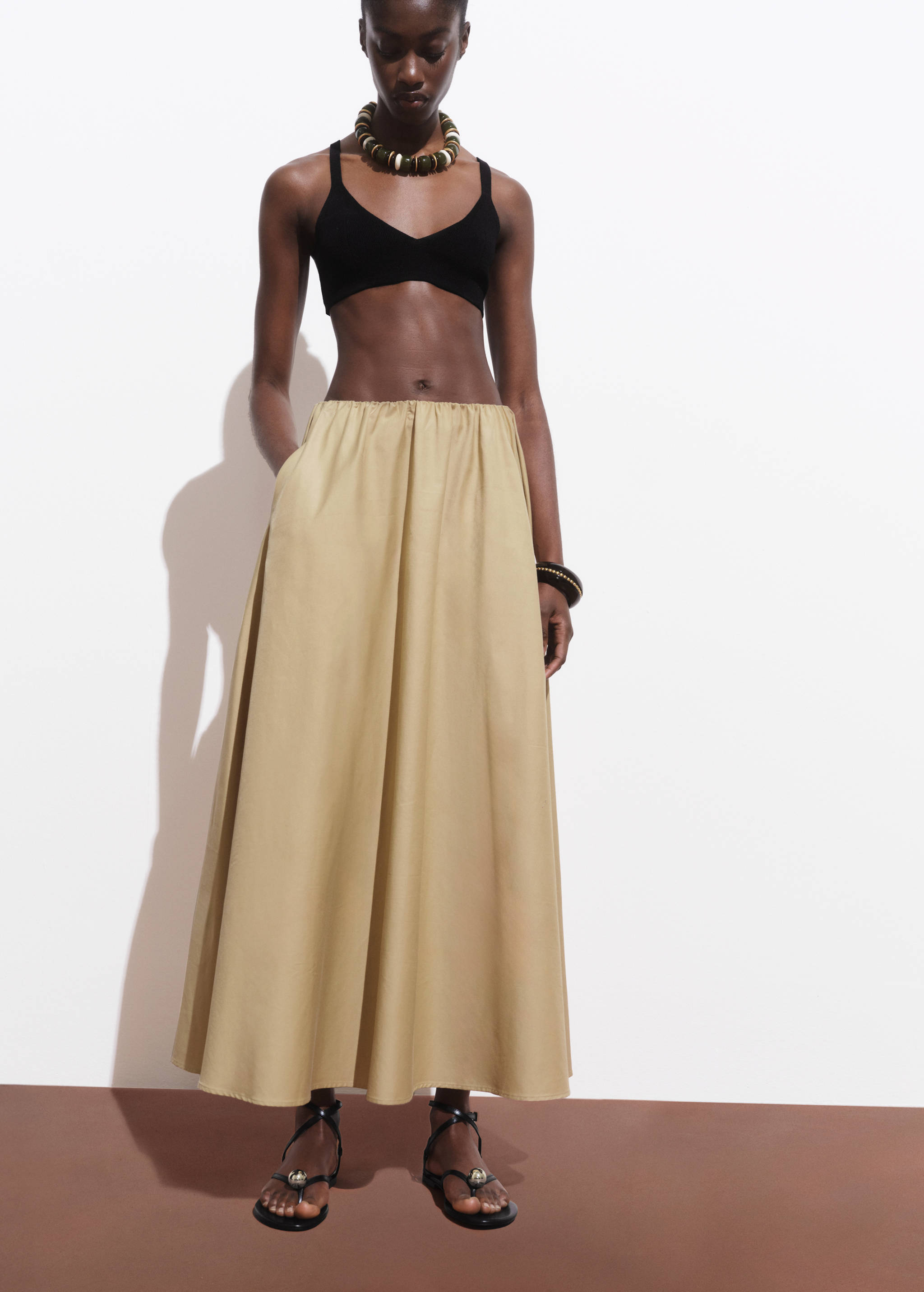 Knitted crop top - Details of the article 2