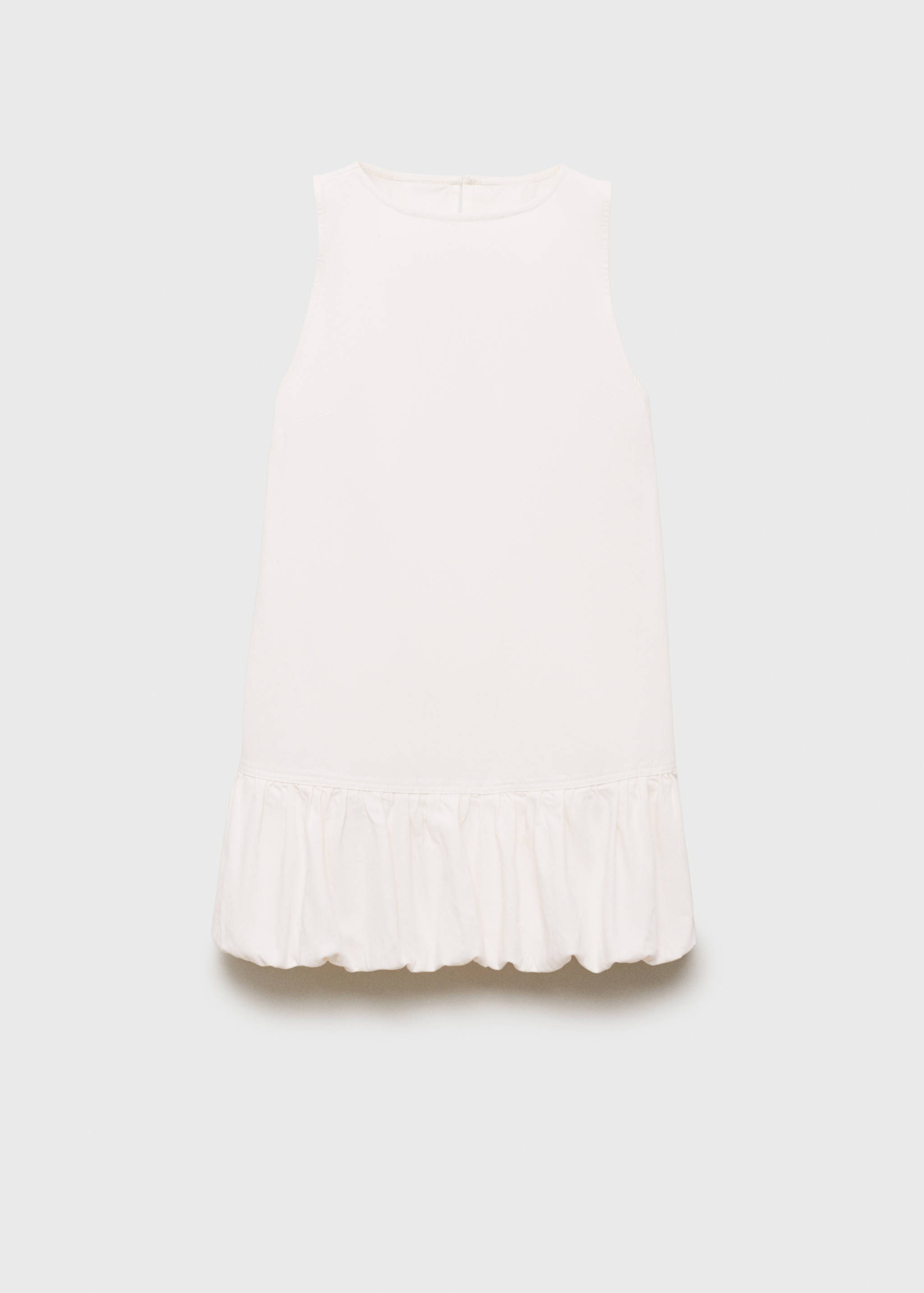 Denim dress with puffed hem - Article without model