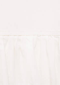 Denim dress with puffed hem — White 6
