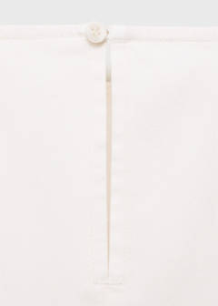Denim dress with puffed hem — White 7