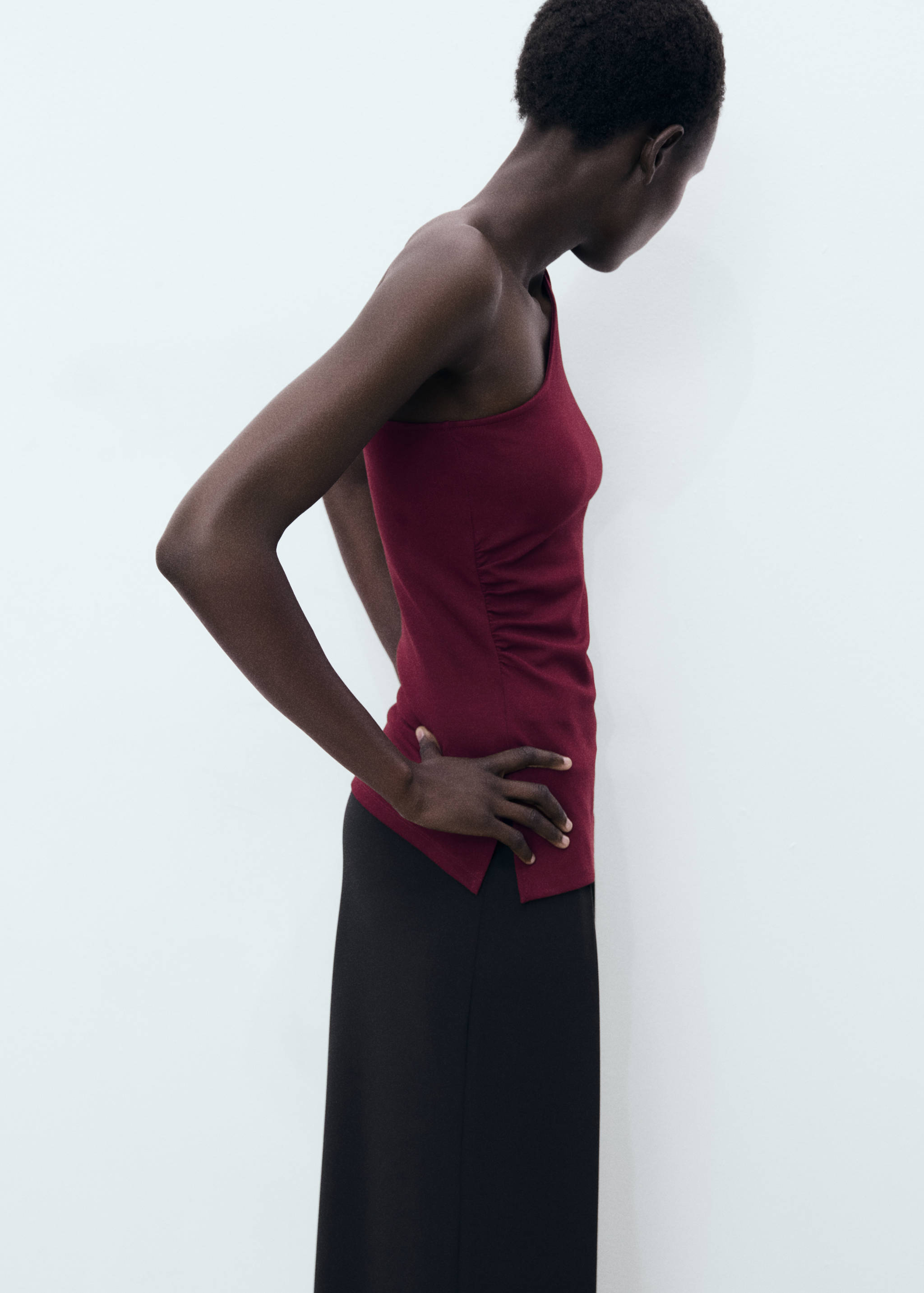 Asymmetrical draped top - Medium plane