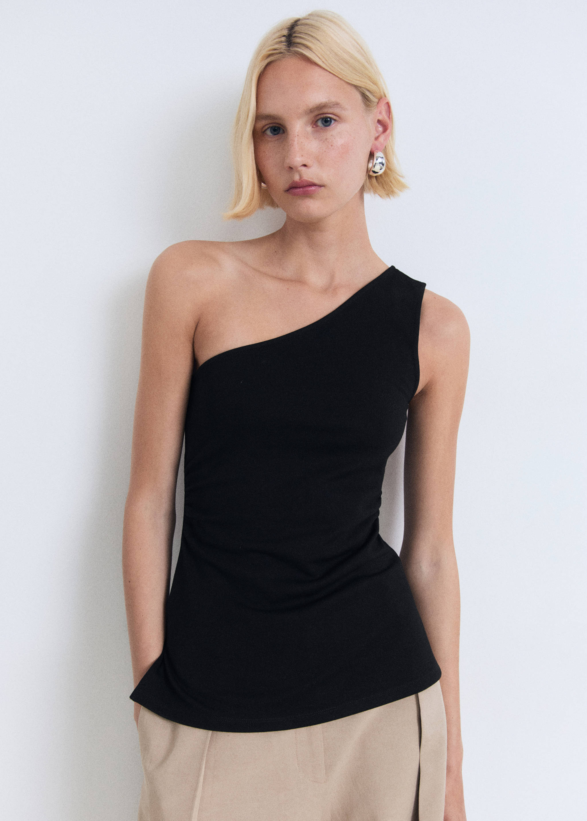 Asymmetrical draped top - Medium plane