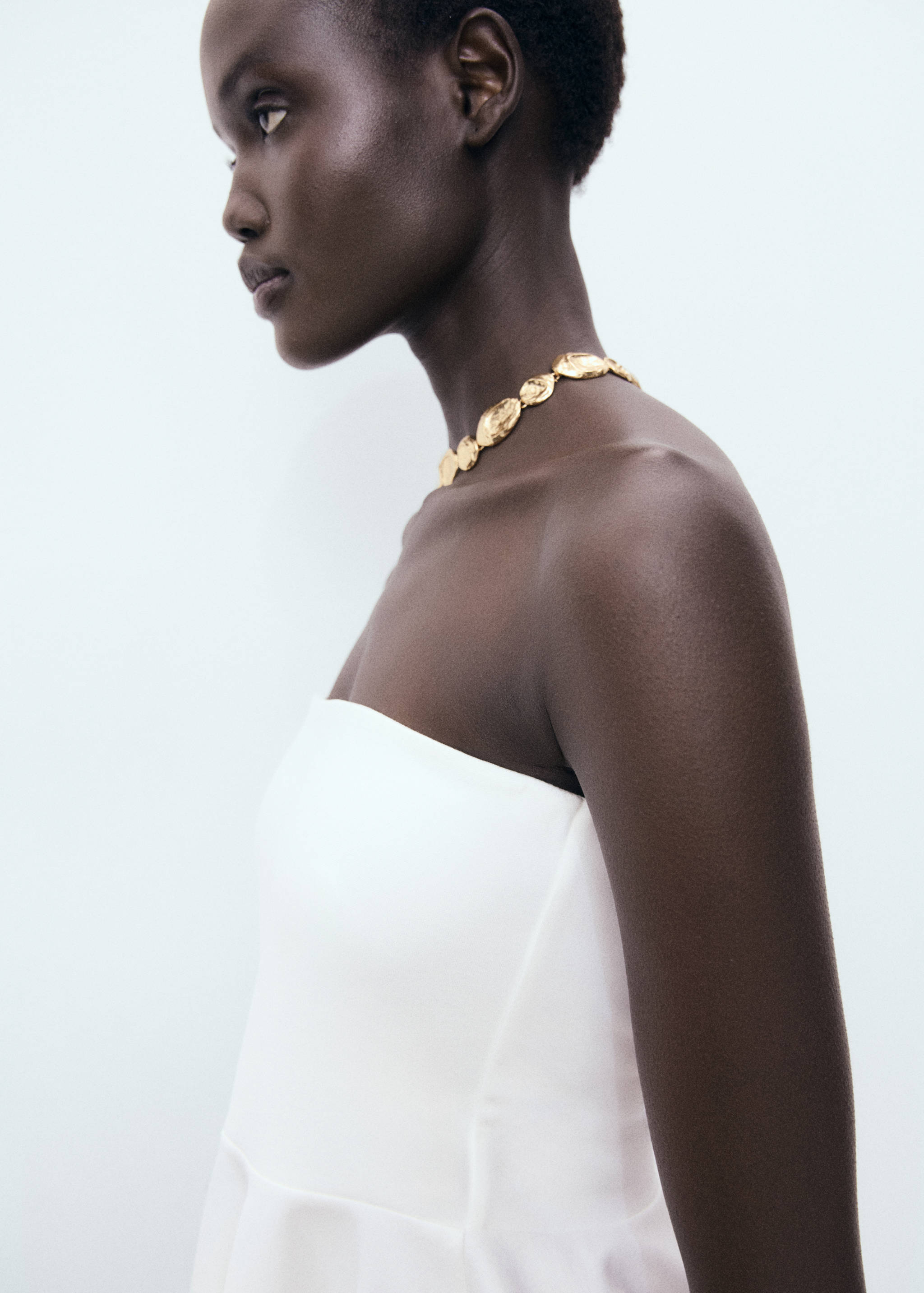 Strapless peplum top - Details of the article 2