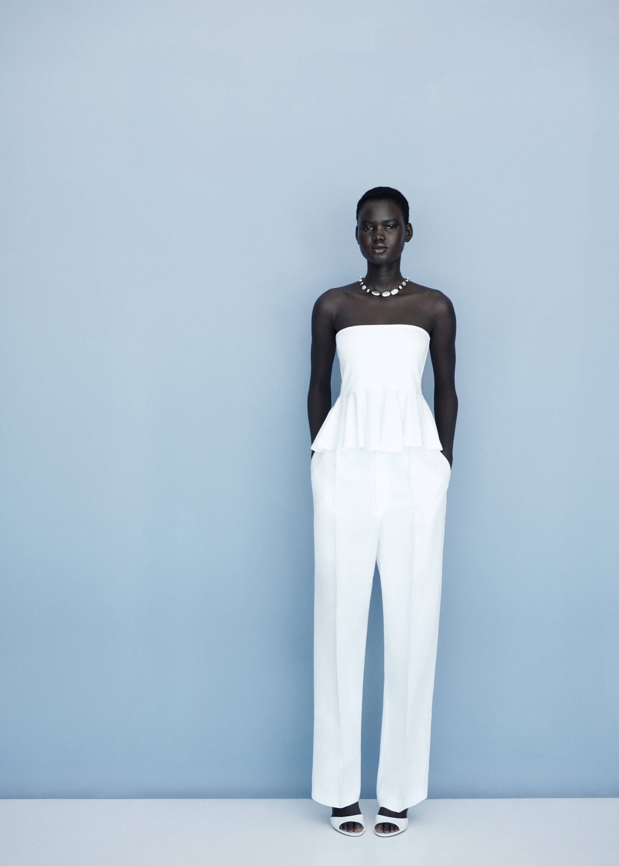 Strapless peplum top - Details of the article 7