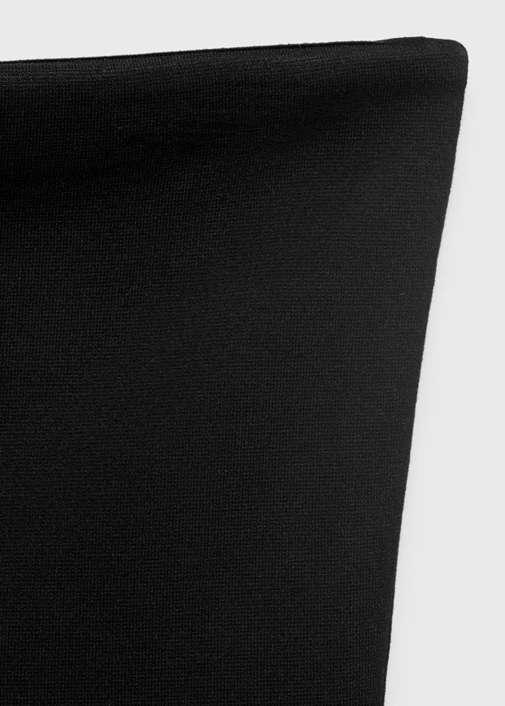 Strapless peplum top — Black