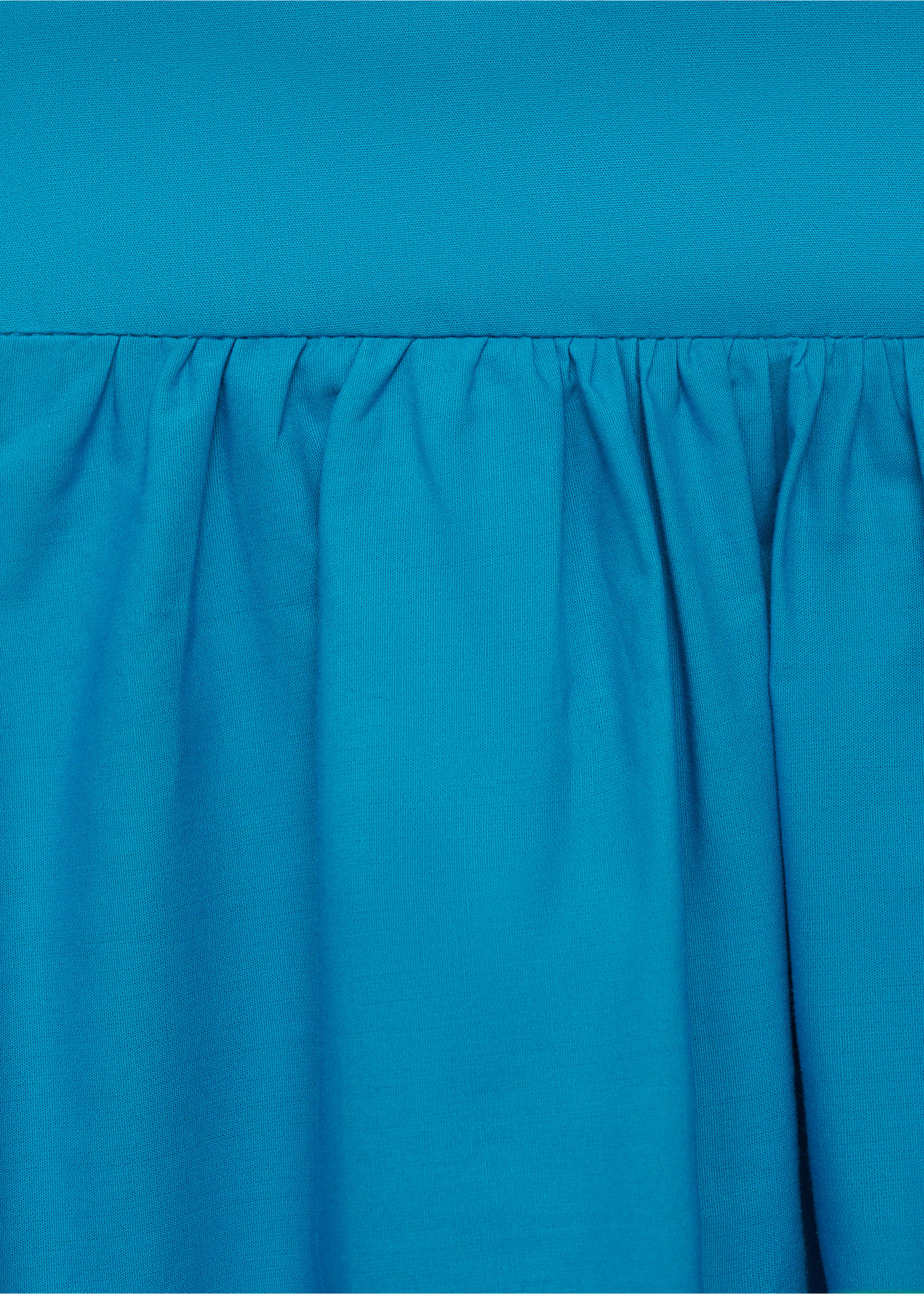 تنورة طويلة من القطن بقصة إيفازيه - تفاصيل المنتج 8, أزرق. Ref: 17031272-00.