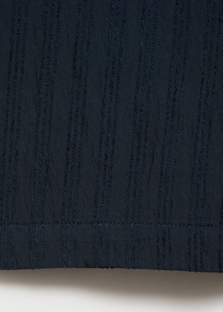 Striped embroidered shirt — Navy