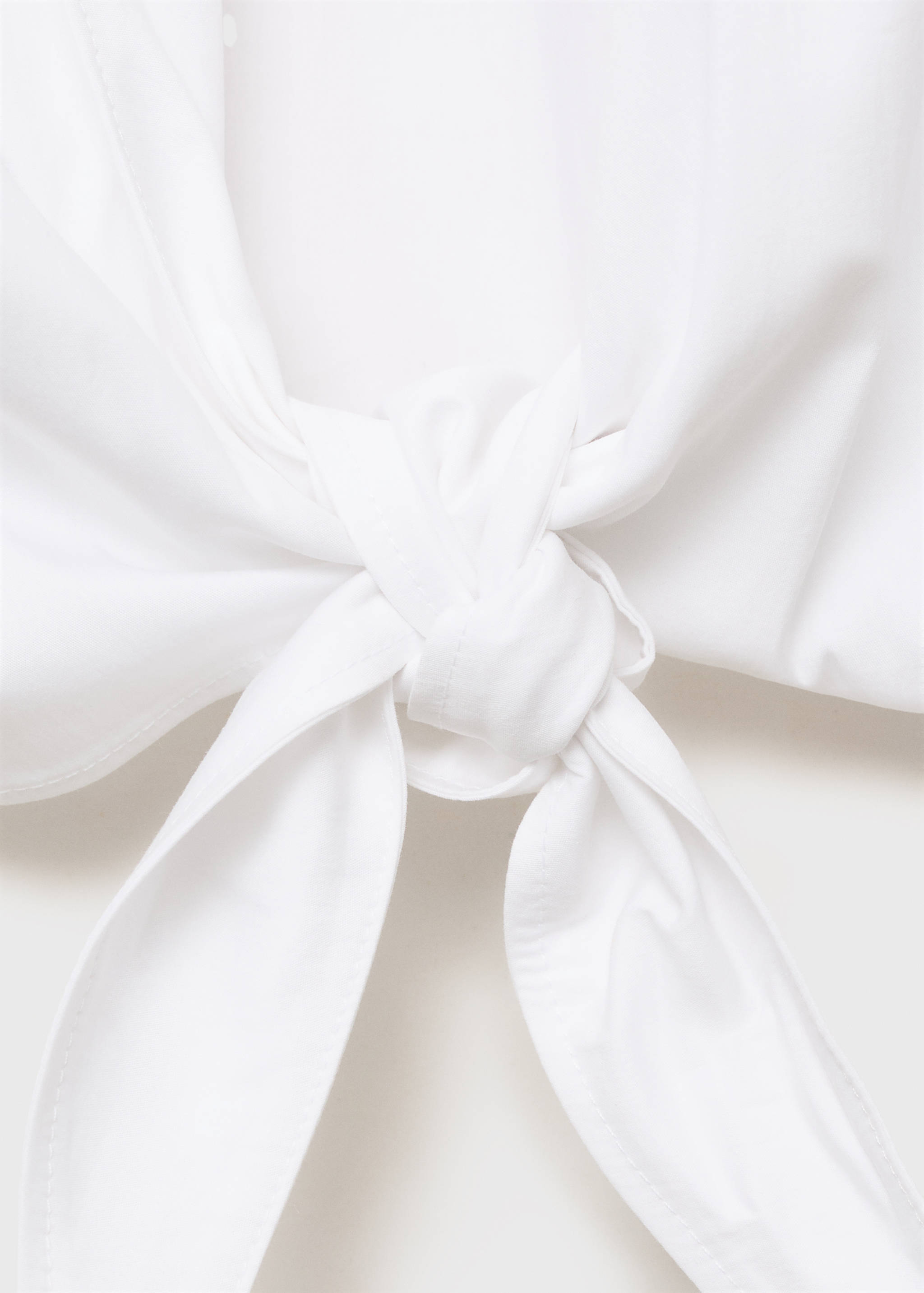 Crop top with bow on the back - Details of the article 0