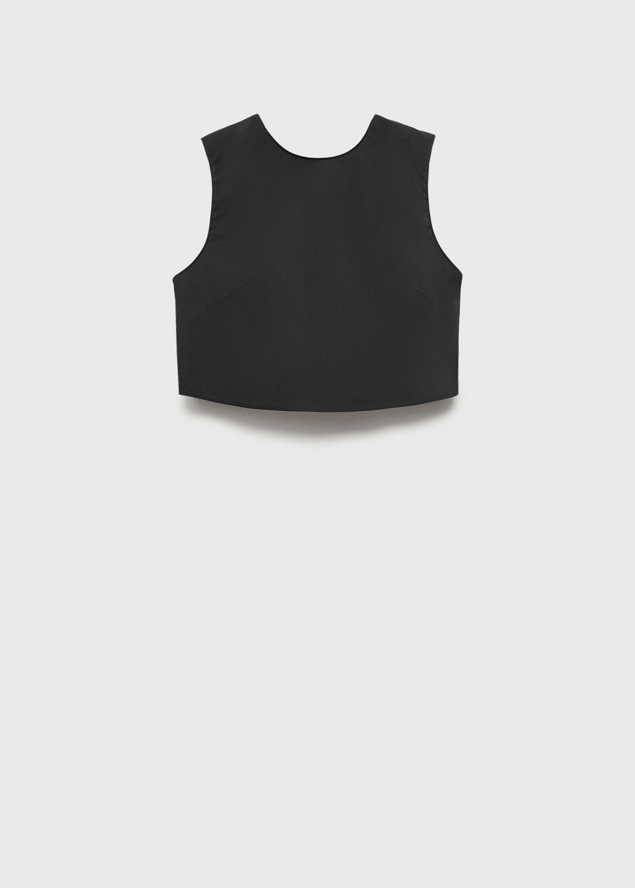 Crop top with bow on the back - Article without model