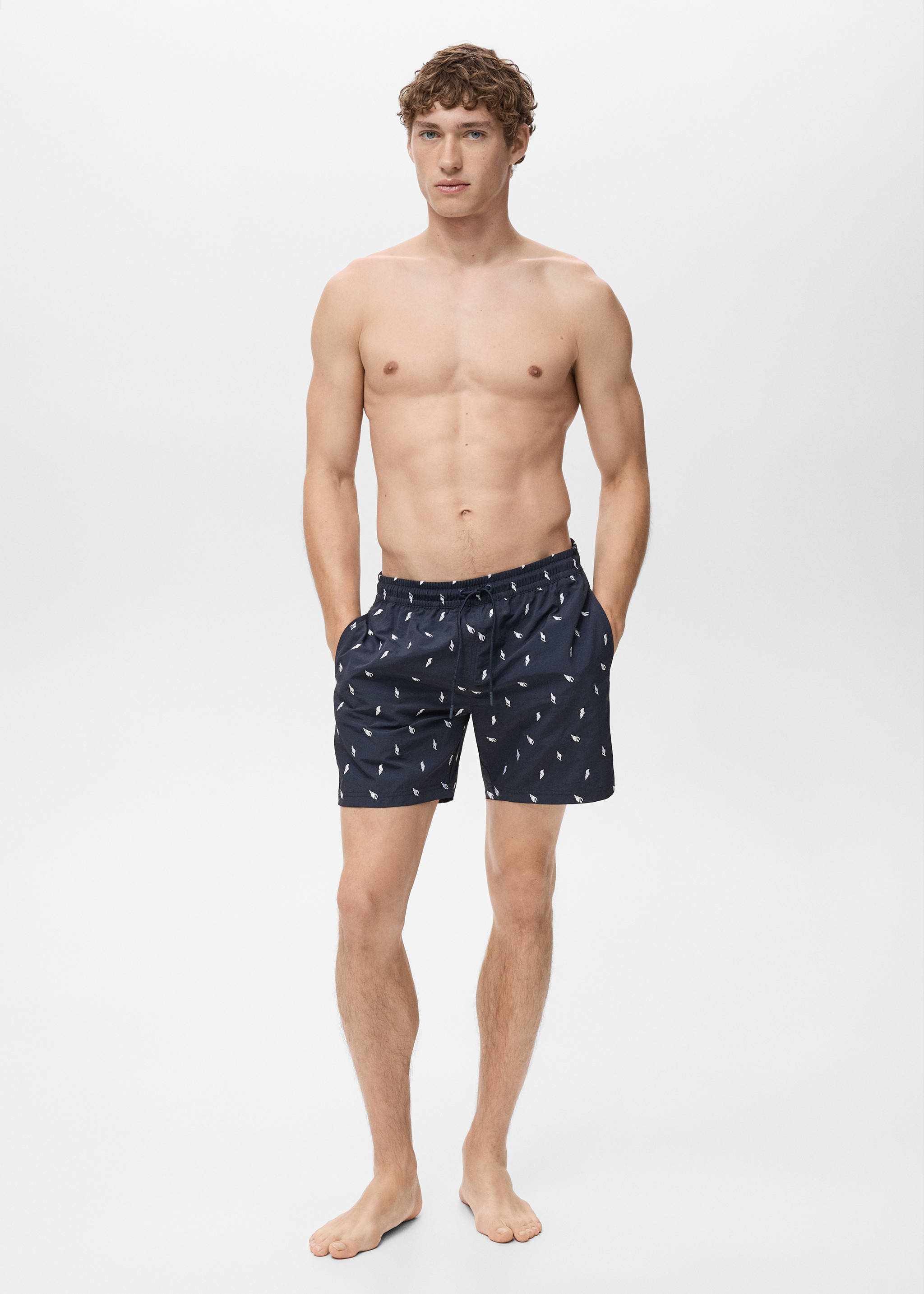 Seashell print swimsuit - Details of the article 4