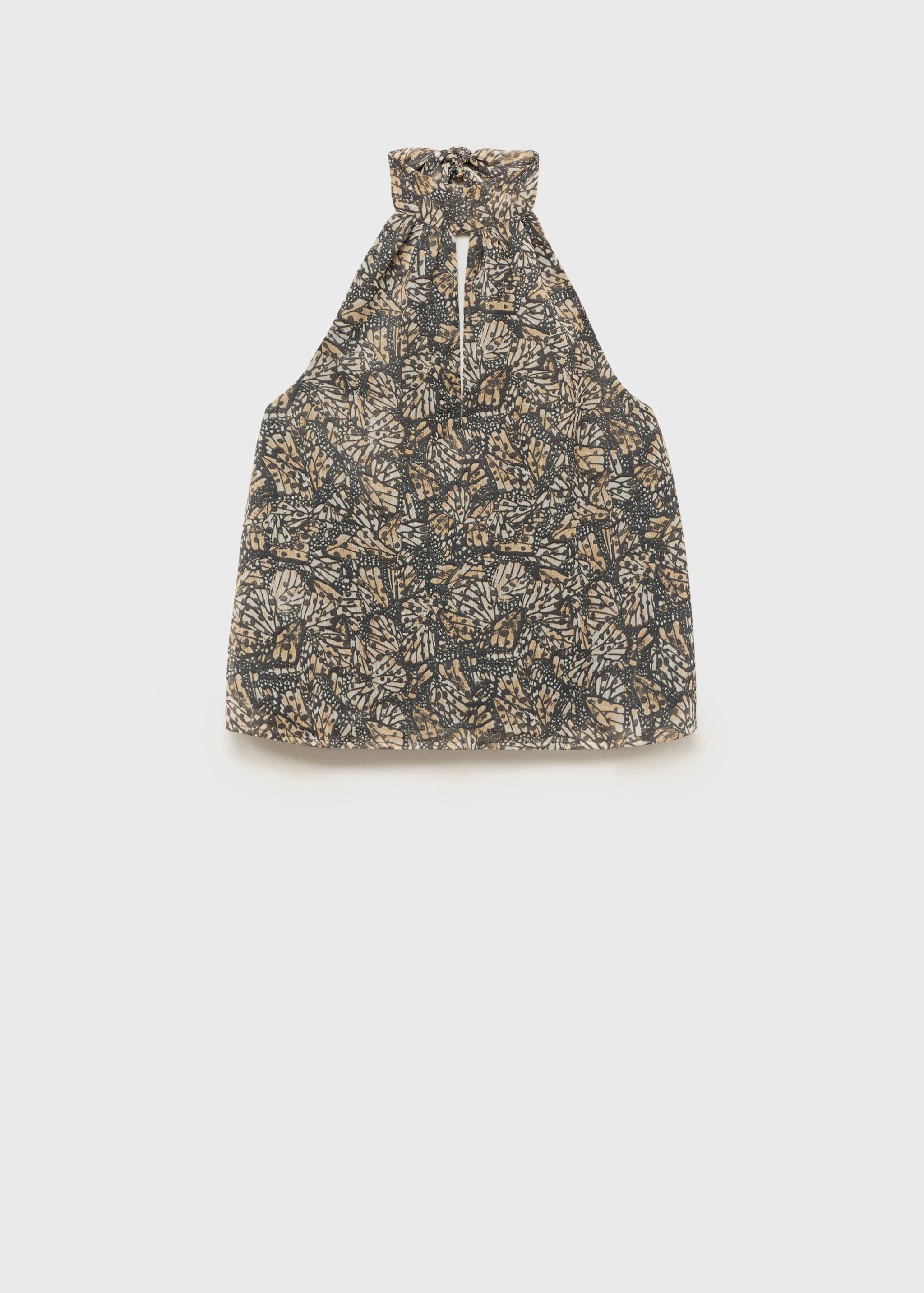 Top estampado cuello halter - Artículo sin modelo