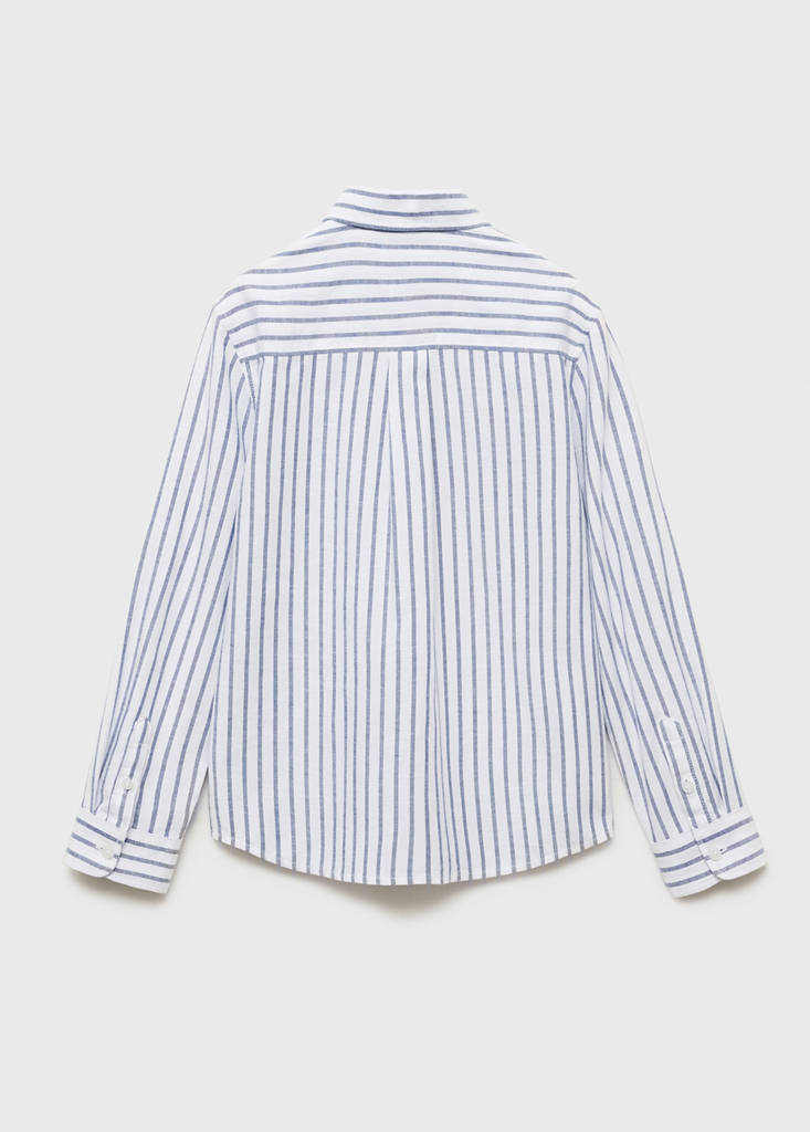 Striped Oxford shirt — Blue
