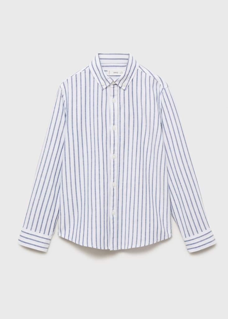 Striped Oxford shirt — Blue