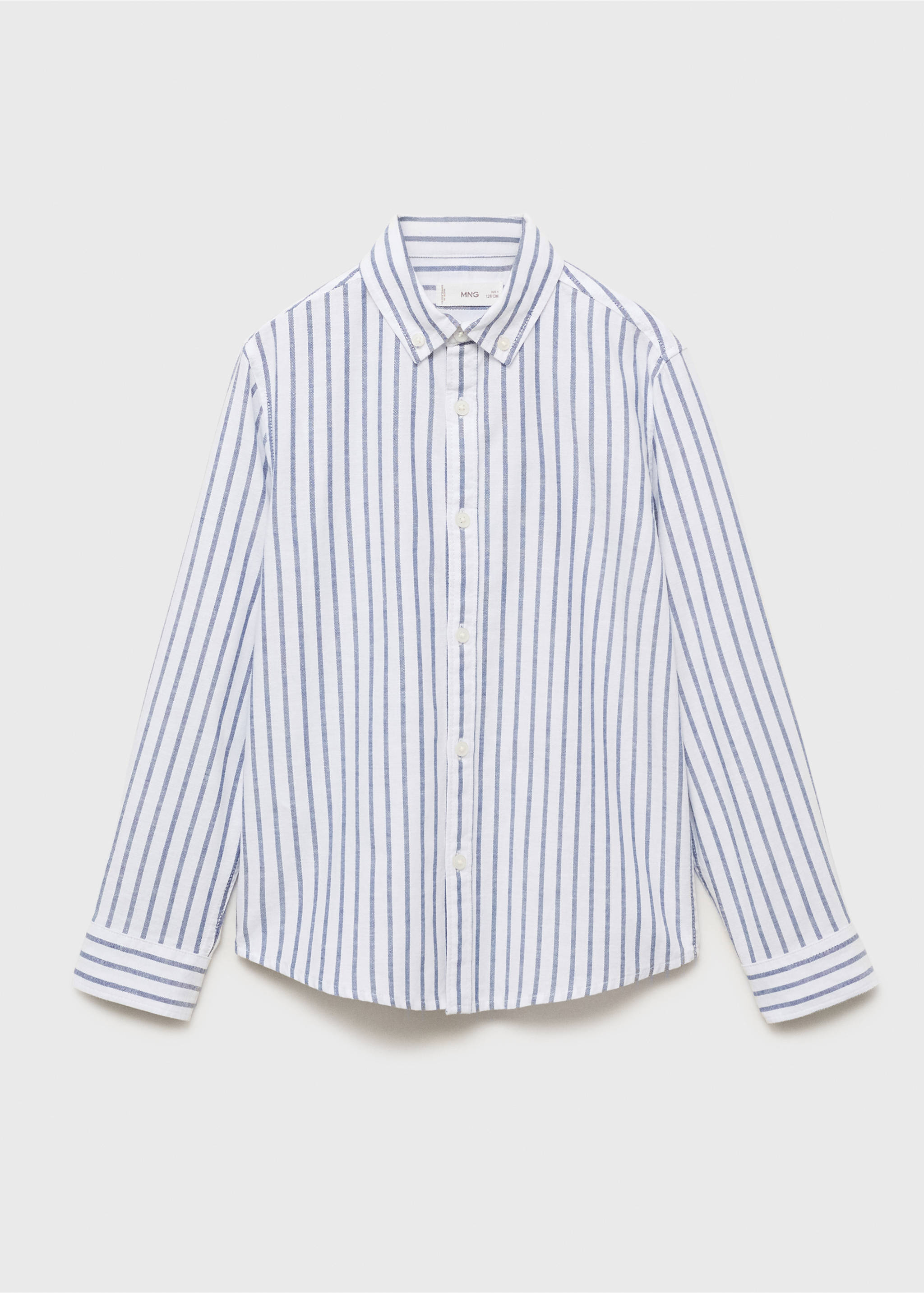 Camisa Oxford rayas - Artículo sin modelo, Azul. Ref: 17031519-00.