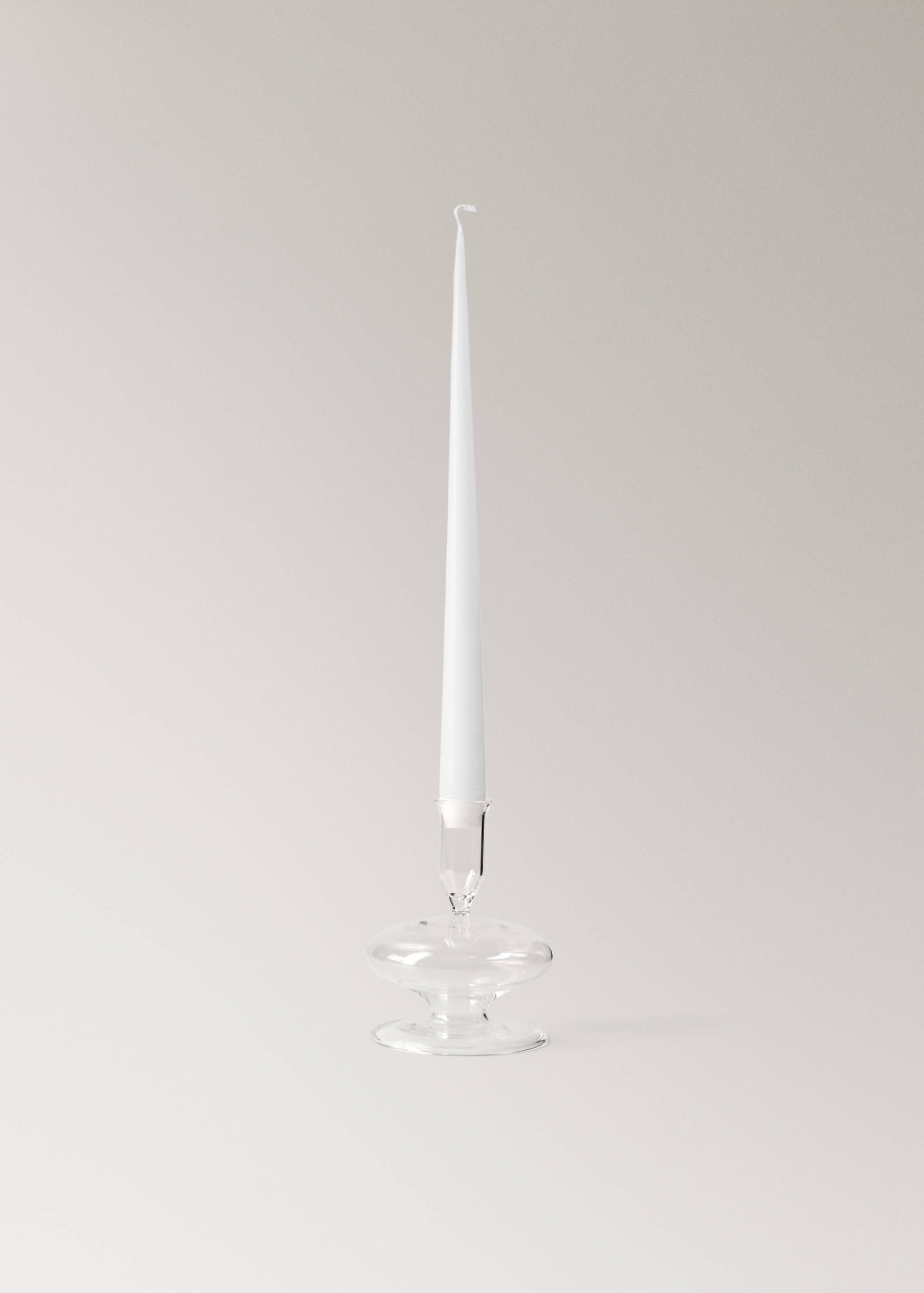 Low borosilicate candelabra with wave pattern - Details of the article 3