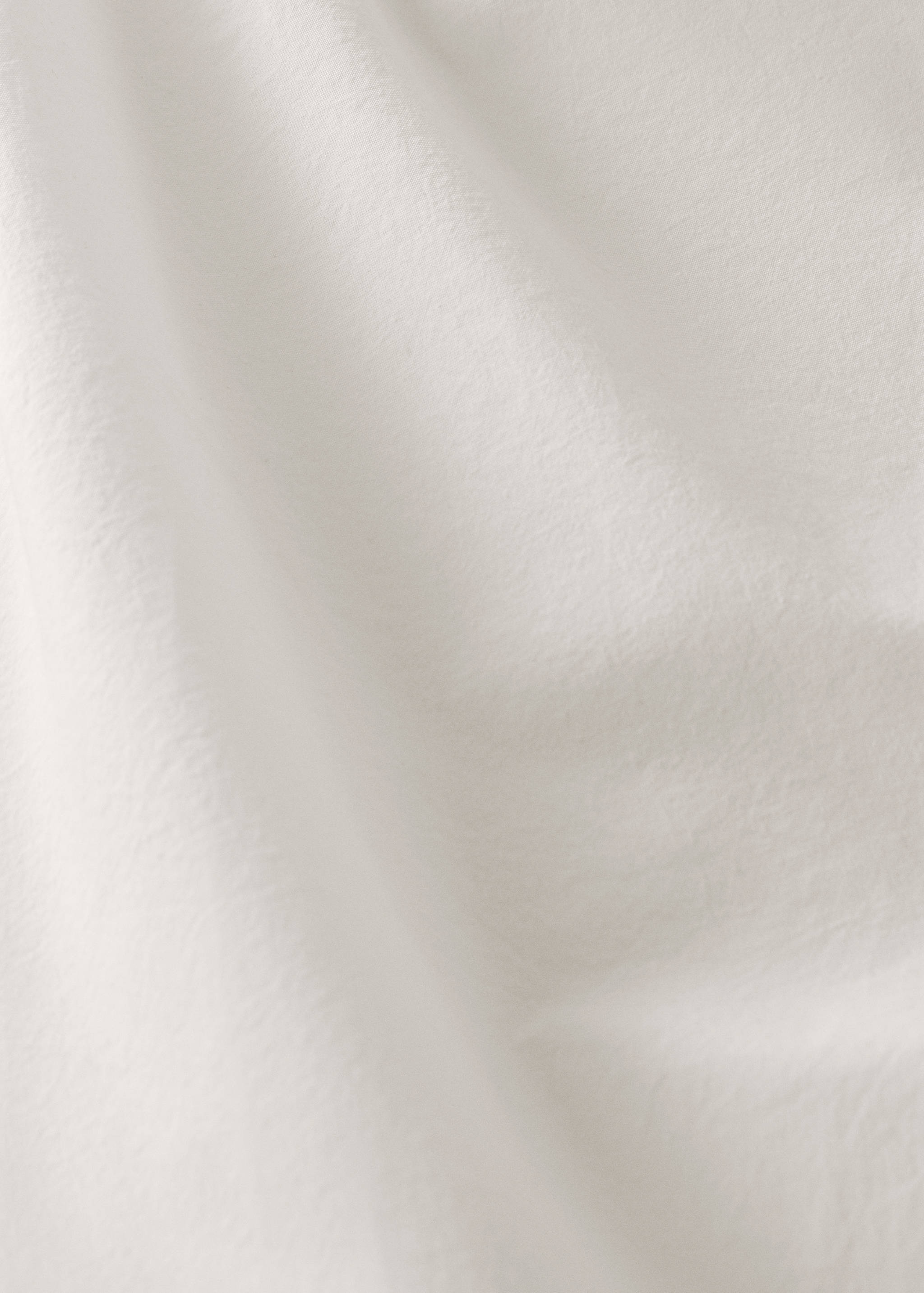 Percale cotton flat sheet with gauze ruffle for 135/140 cm bed - Details of the article 3