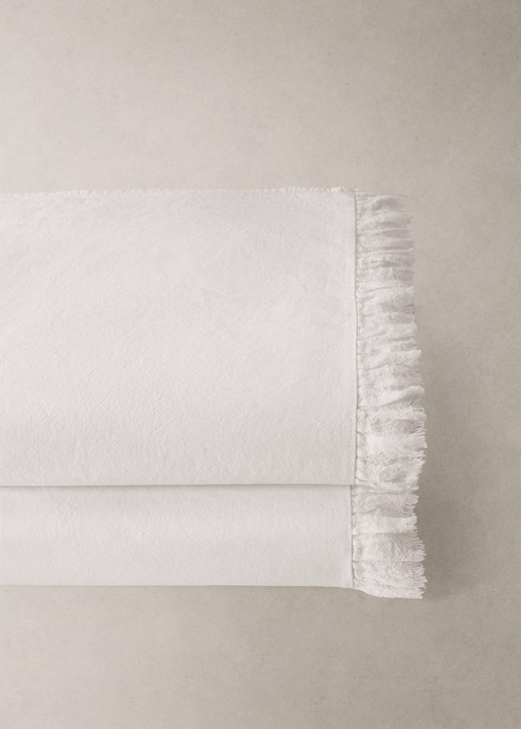 Bovenlaken van percal katoen met gaasvolant bed 150/160 cm - Detail van het artikel 7