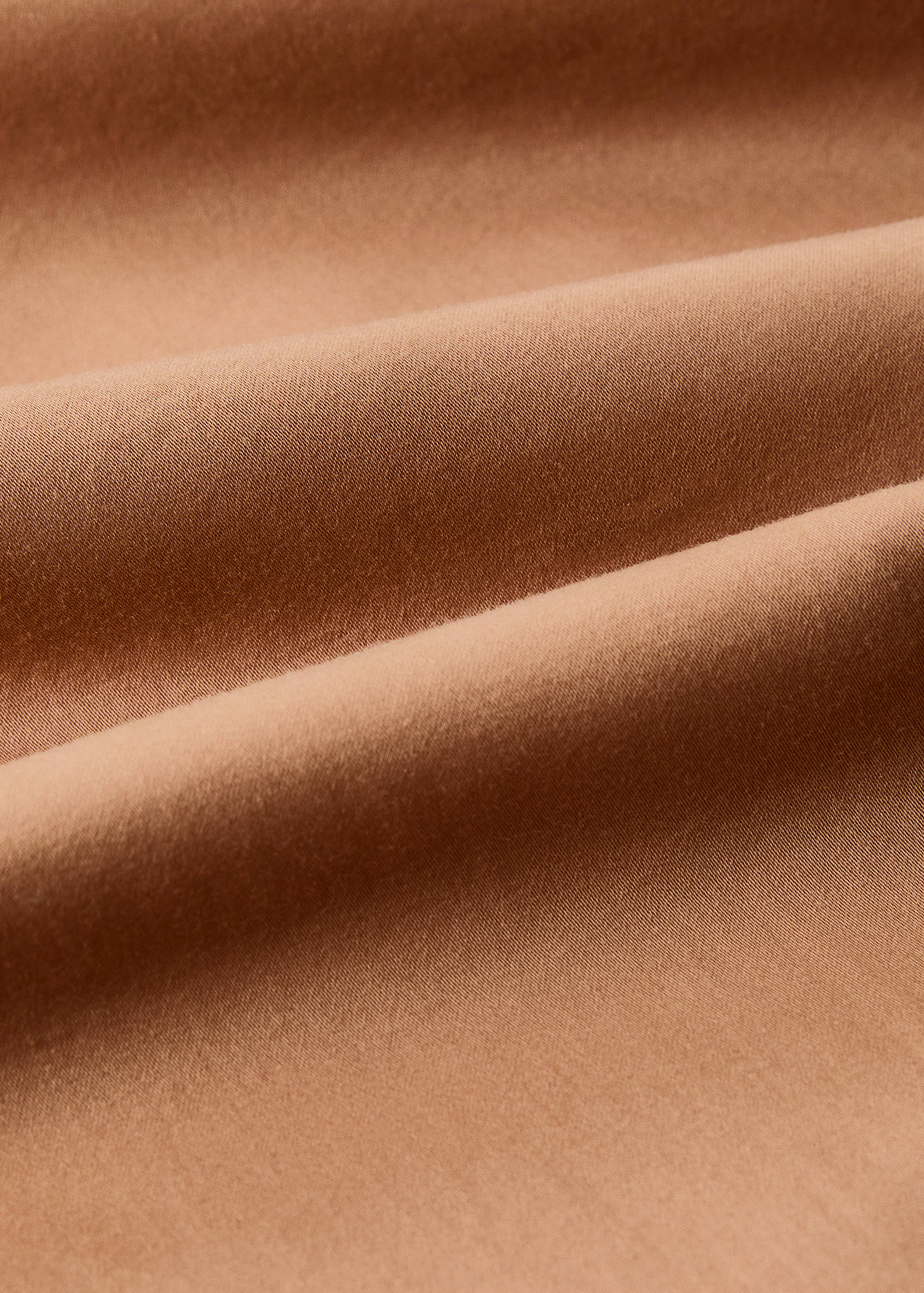 Washed cotton satin double-stitched top sheet for 180/200 cm bed - Details of the article 3