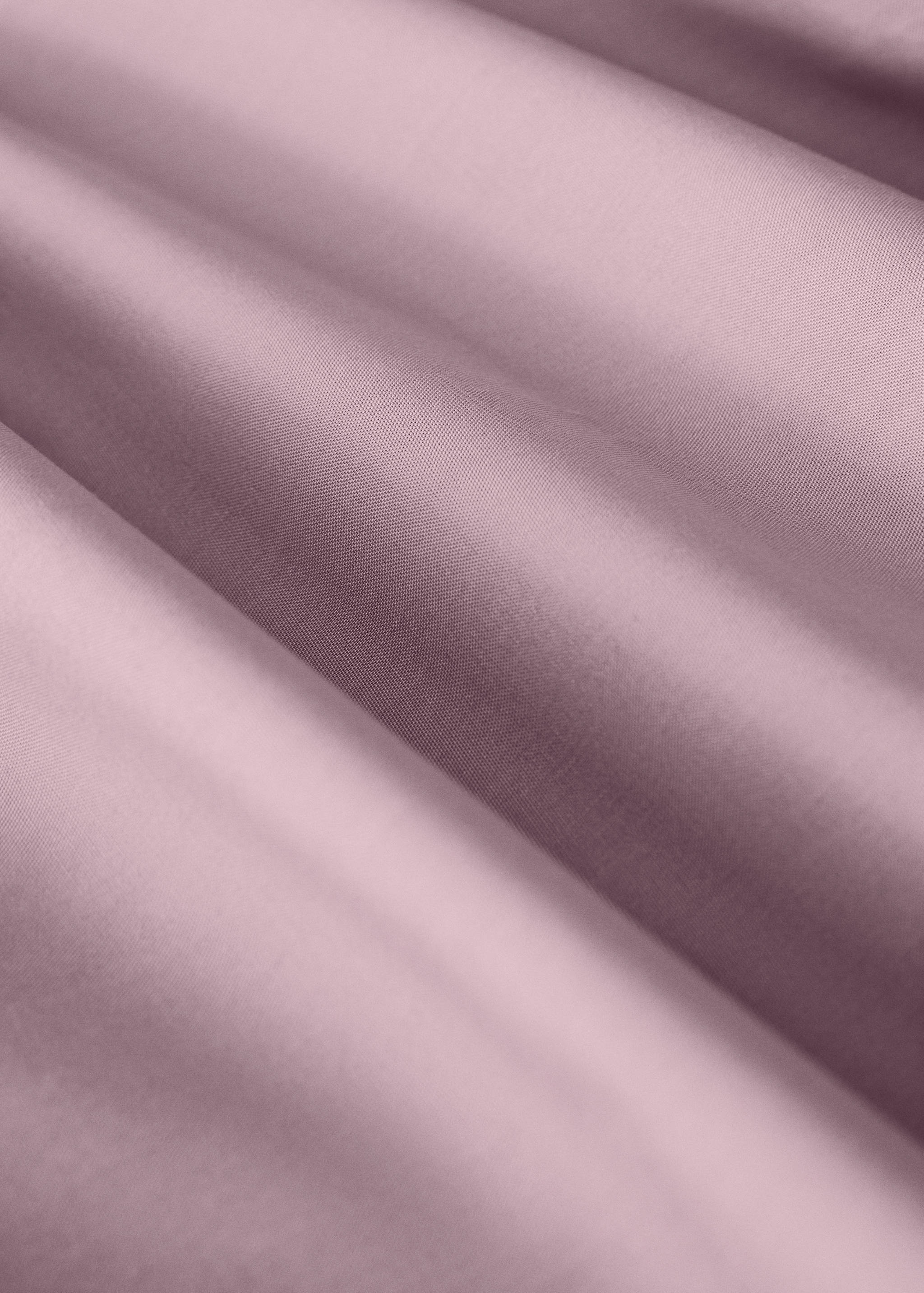 200-thread count percale cotton top sheet with contrasting overlock for 90 cm bed - Details of the article 3