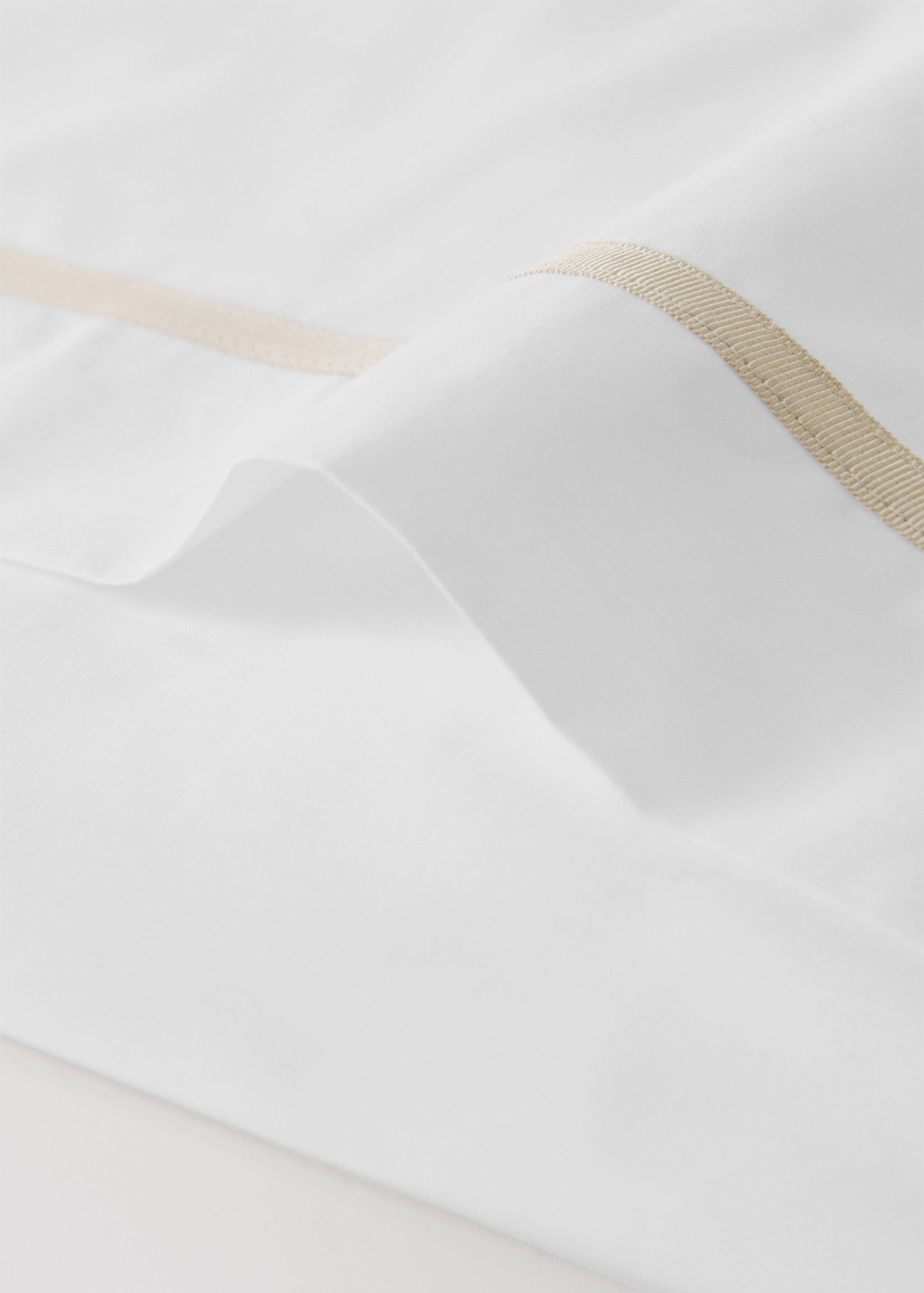 200-thread count percale cotton top sheet for 135/140 cm bed - Details of the article 1