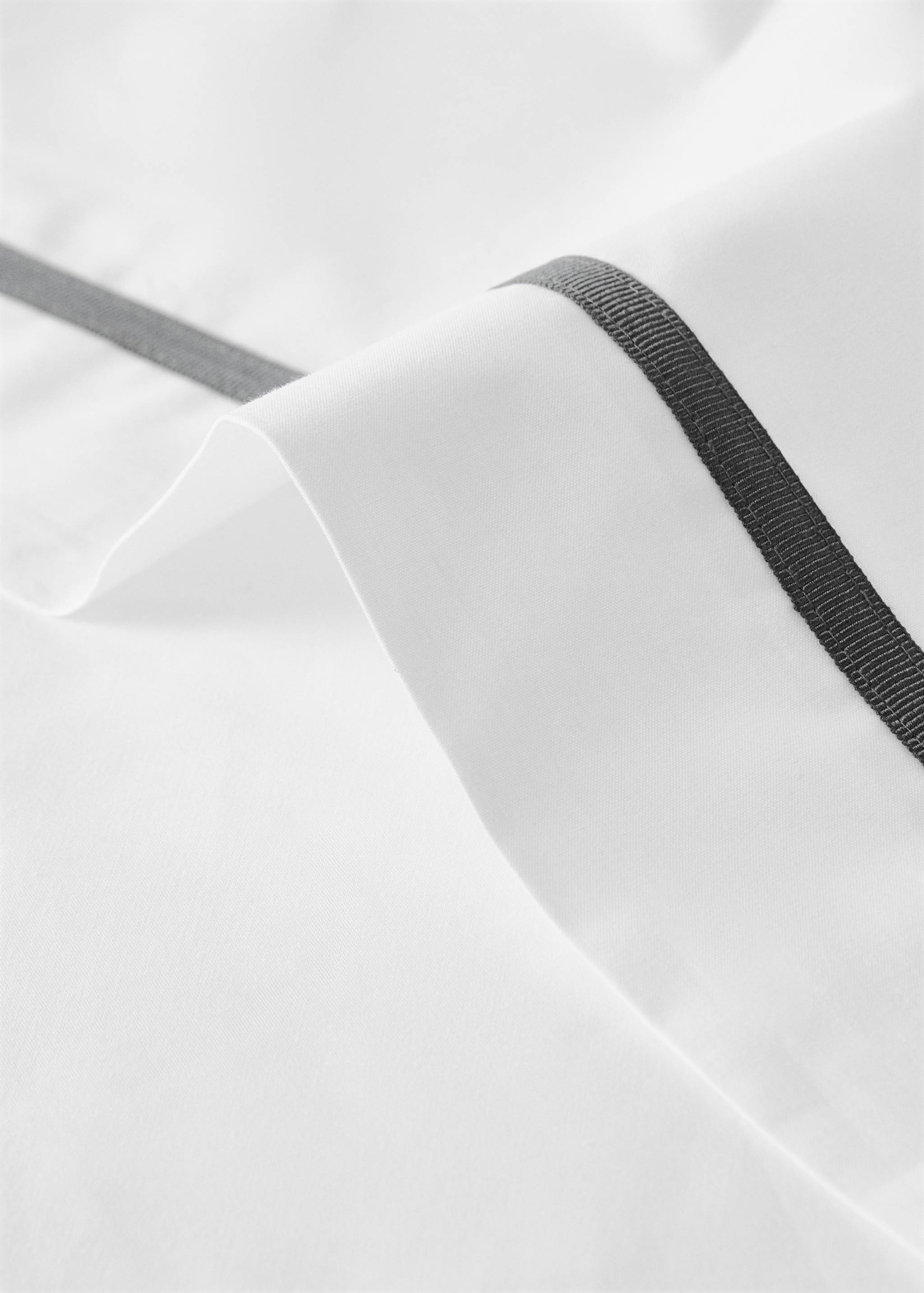 200-thread count percale cotton top sheet for 135/140 cm bed - Details of the article 1